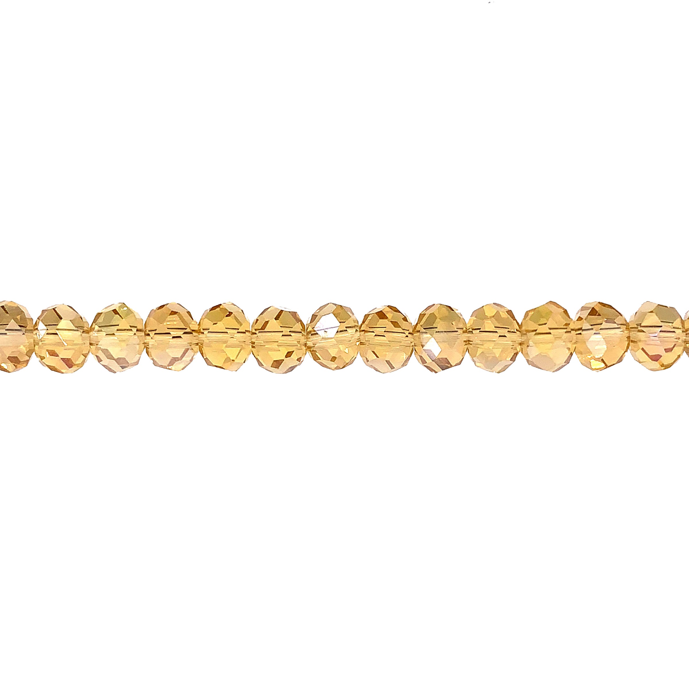 Ivory Crystal 8mm - Faceted