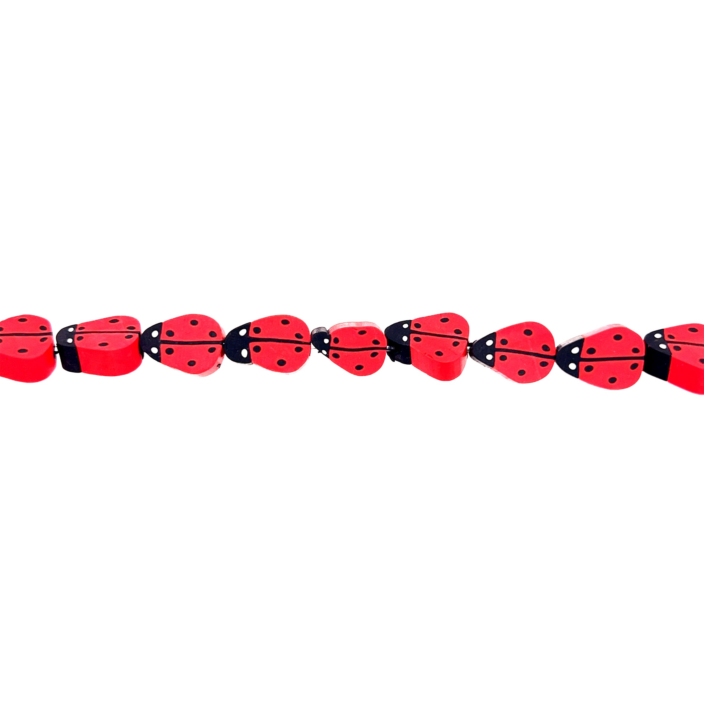 Lady Bug Polymer Clay Beads