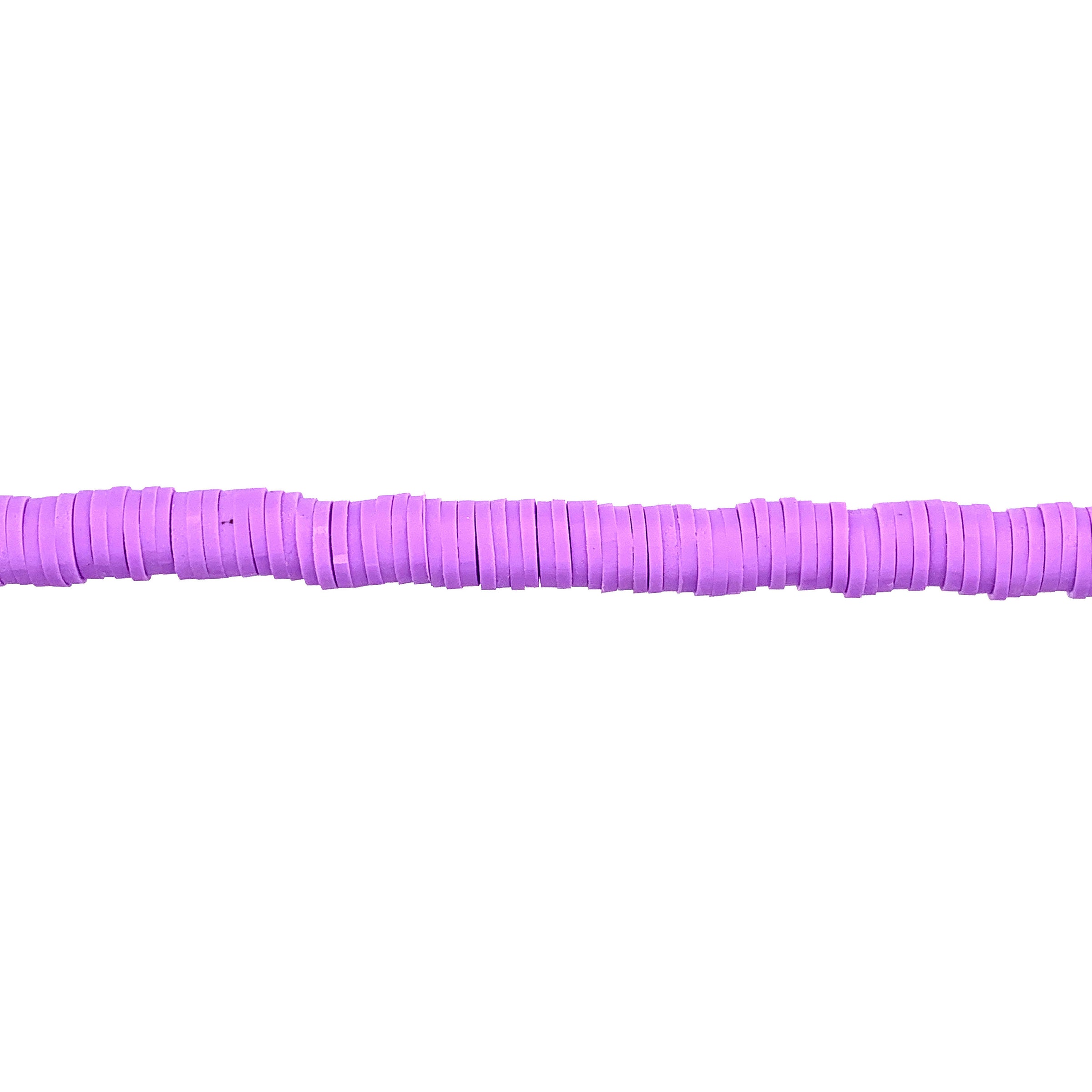 Lavender Heishi Disc Beads 6mm