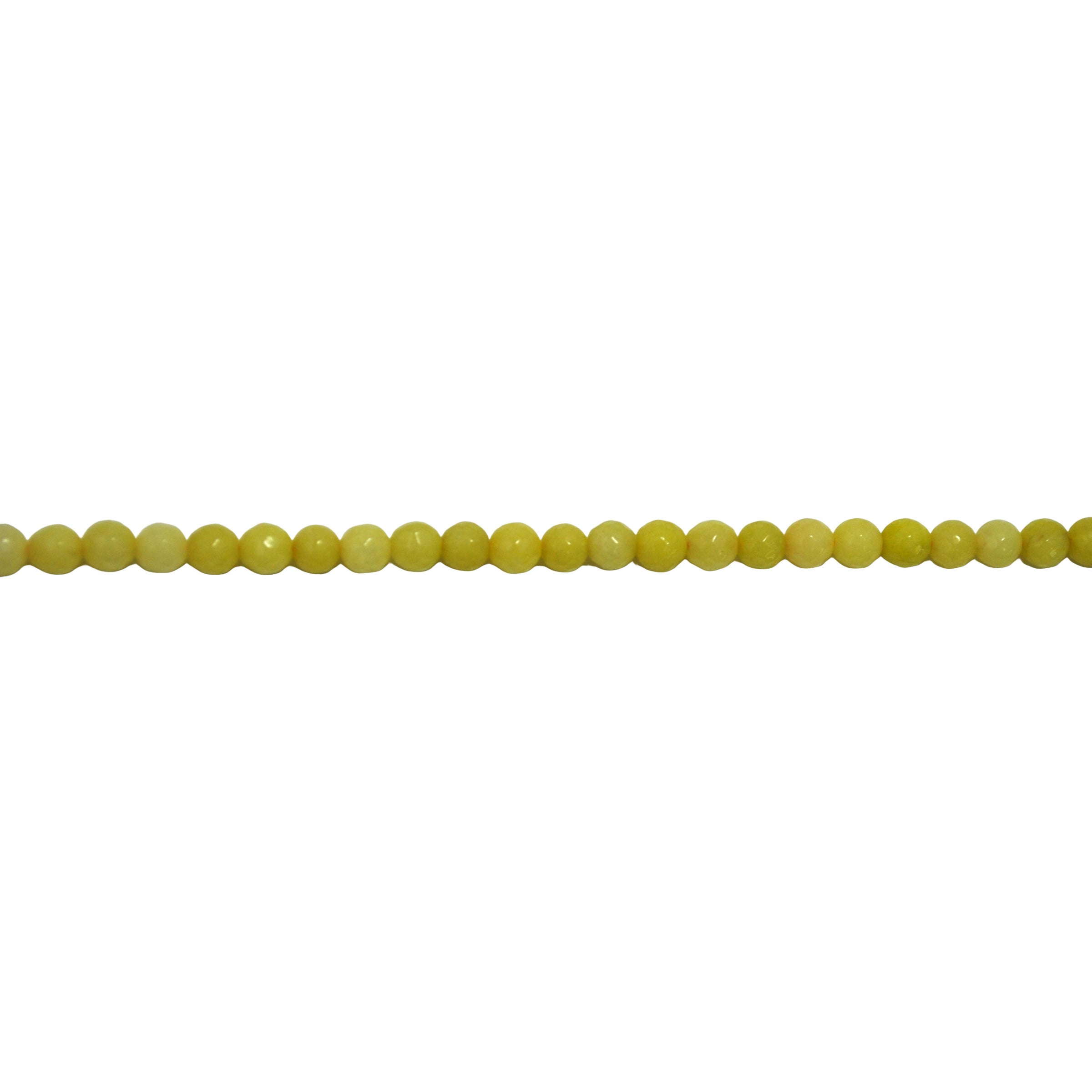 Lemon Yellow Jade 6mm - Faceted