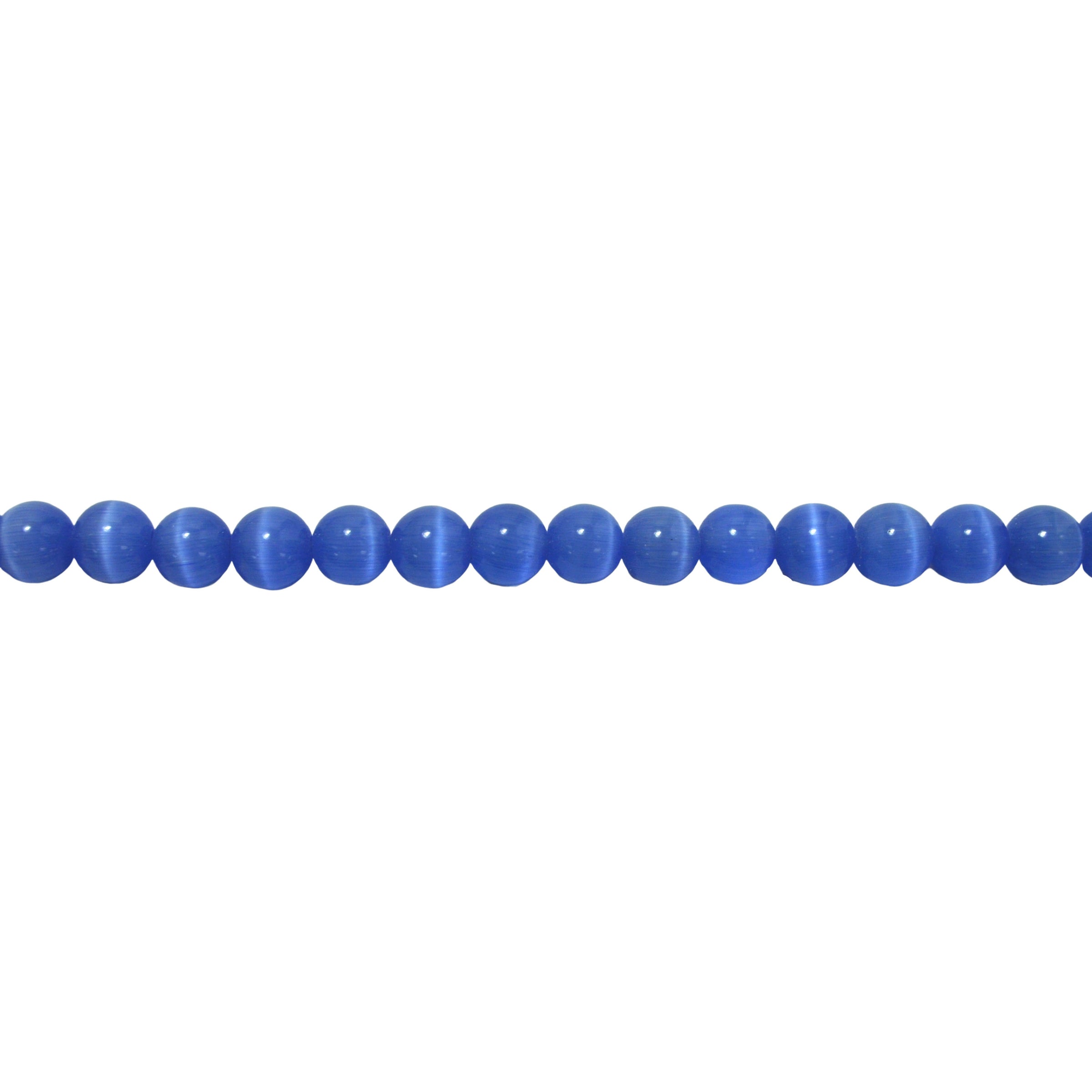 Light Blue Cats Eye 8mm - Round