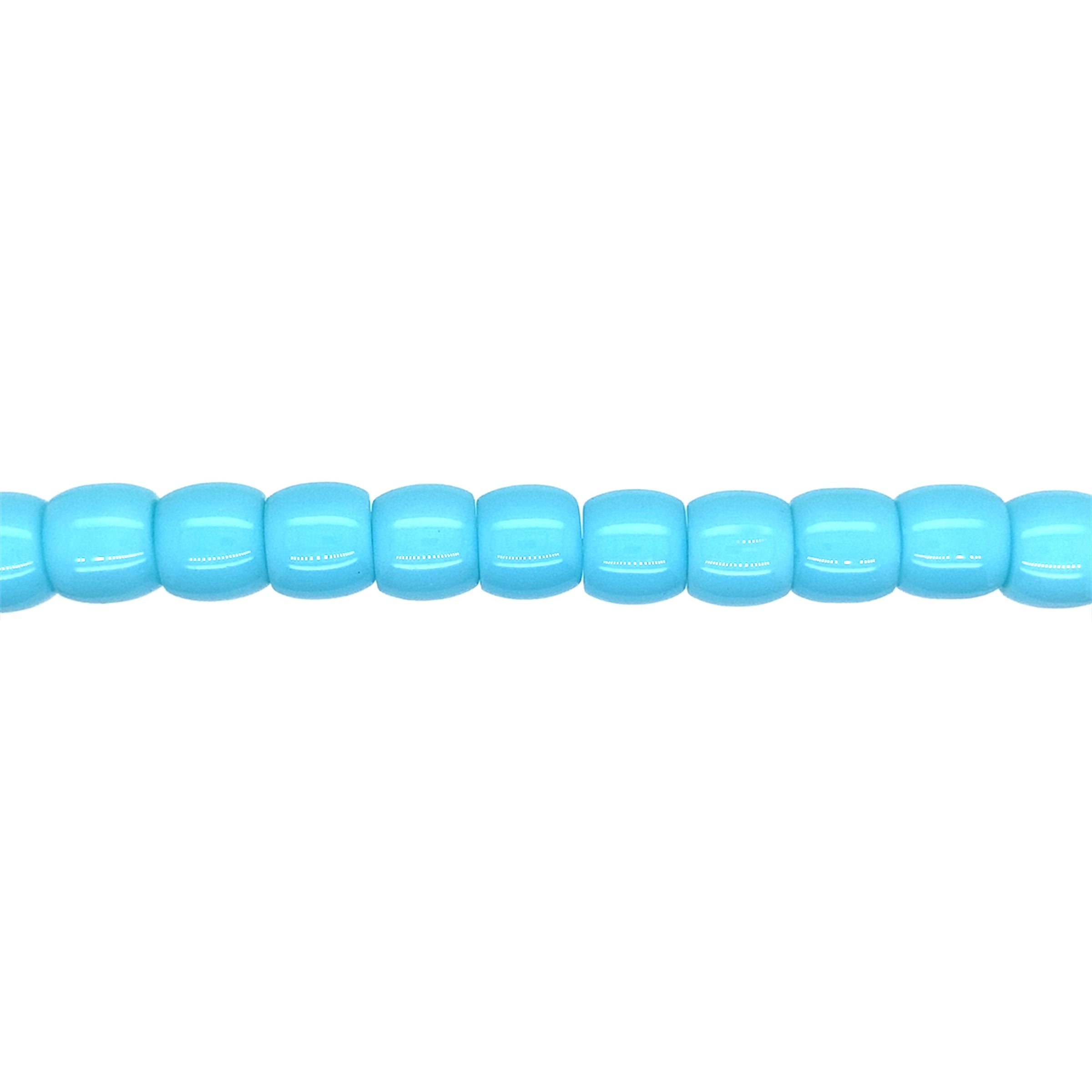 Light Blue Glass Rondelle Beads 10mm