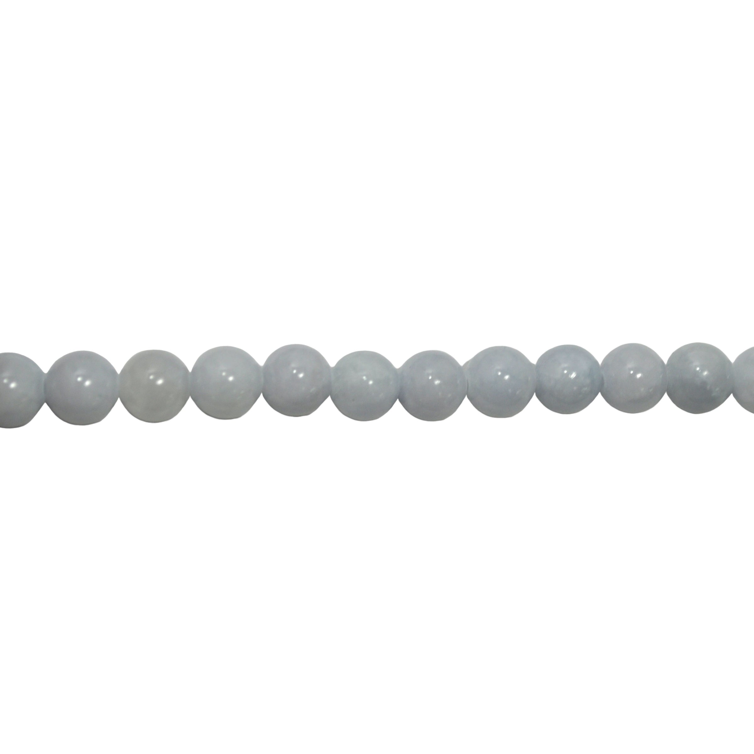 Light Blue Mashan Jade 10mm - Round