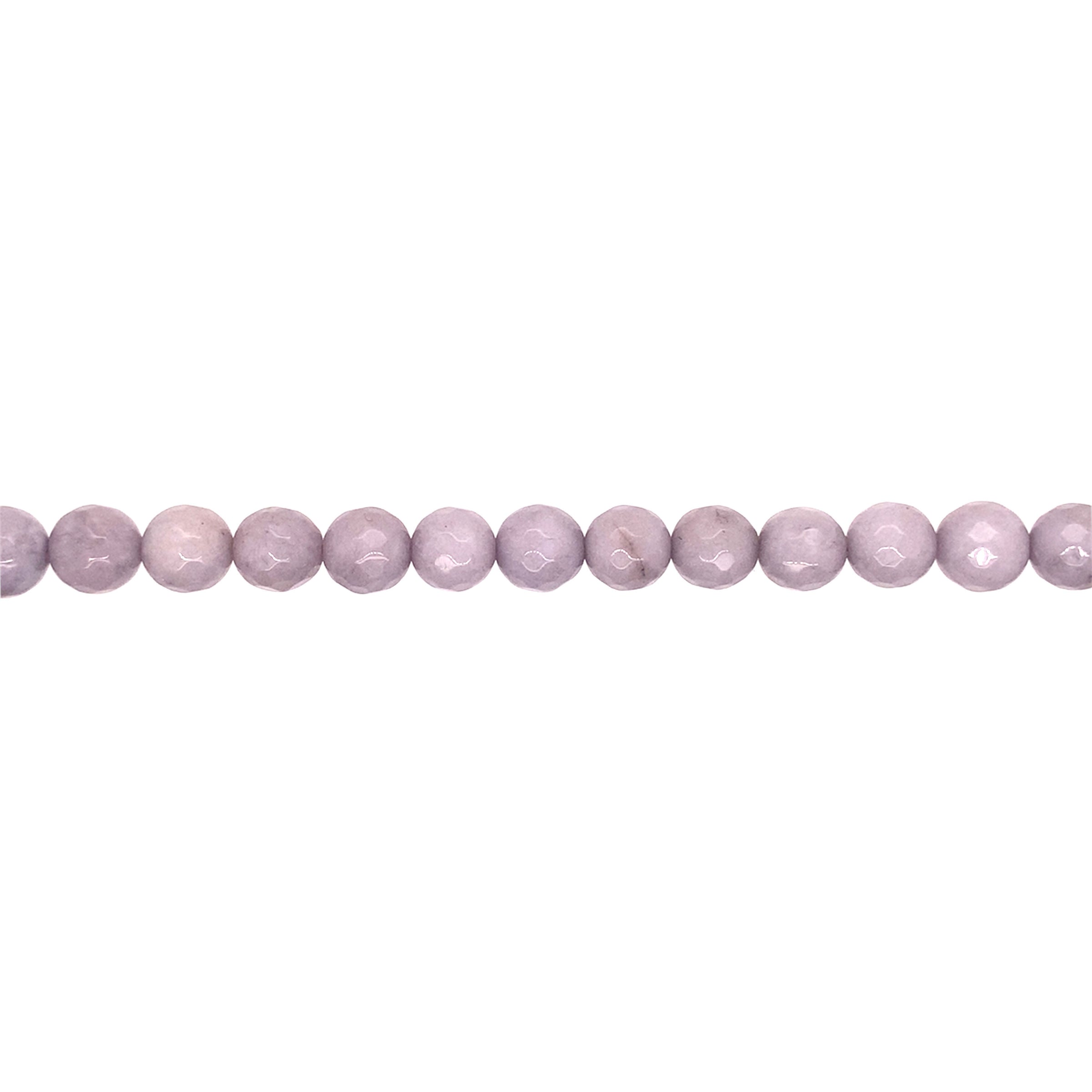 Light Gray Jade 8mm - Faceted