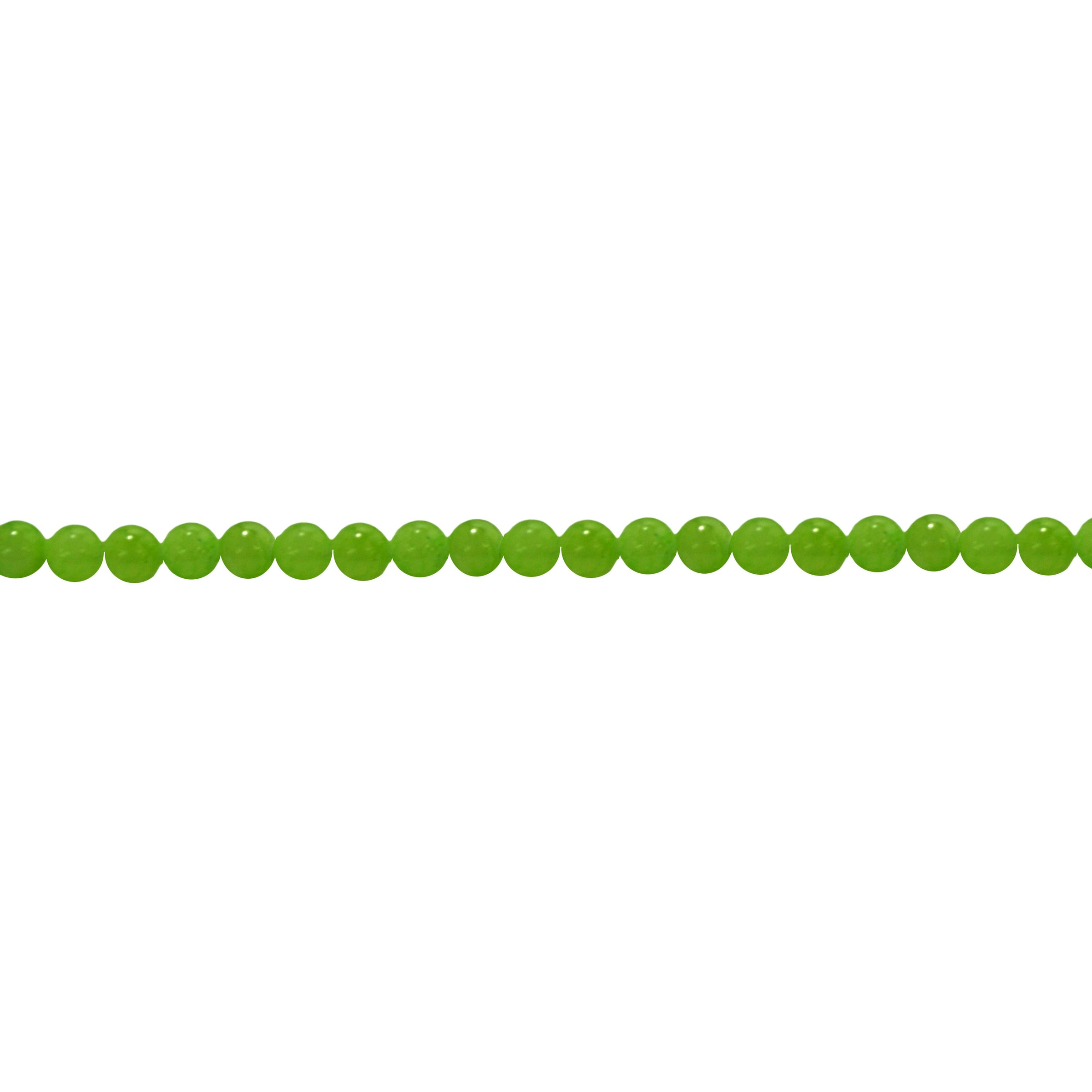 Light Green Mashan Jade 4mm - Round