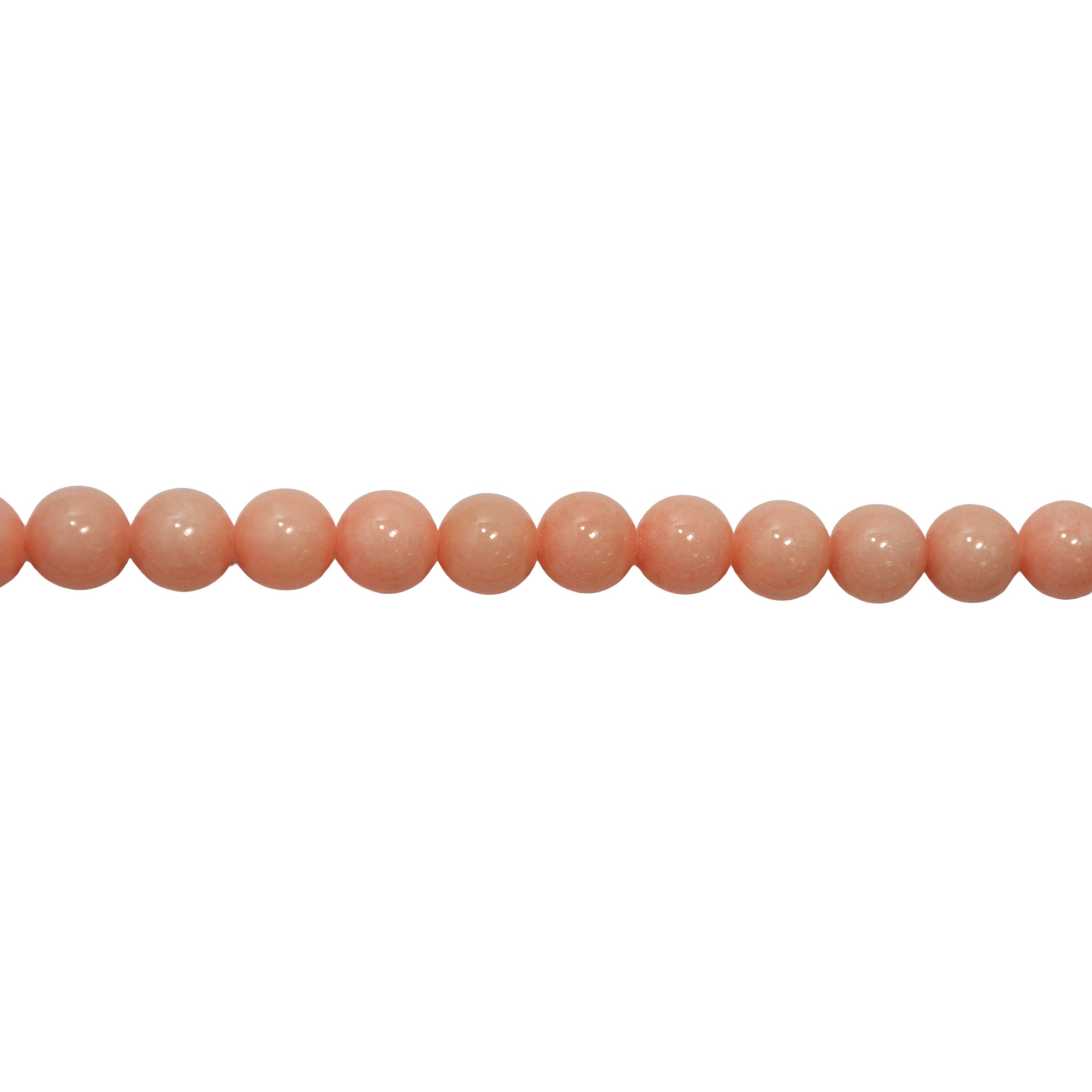 Light Pink Mashan Jade 10mm - Round