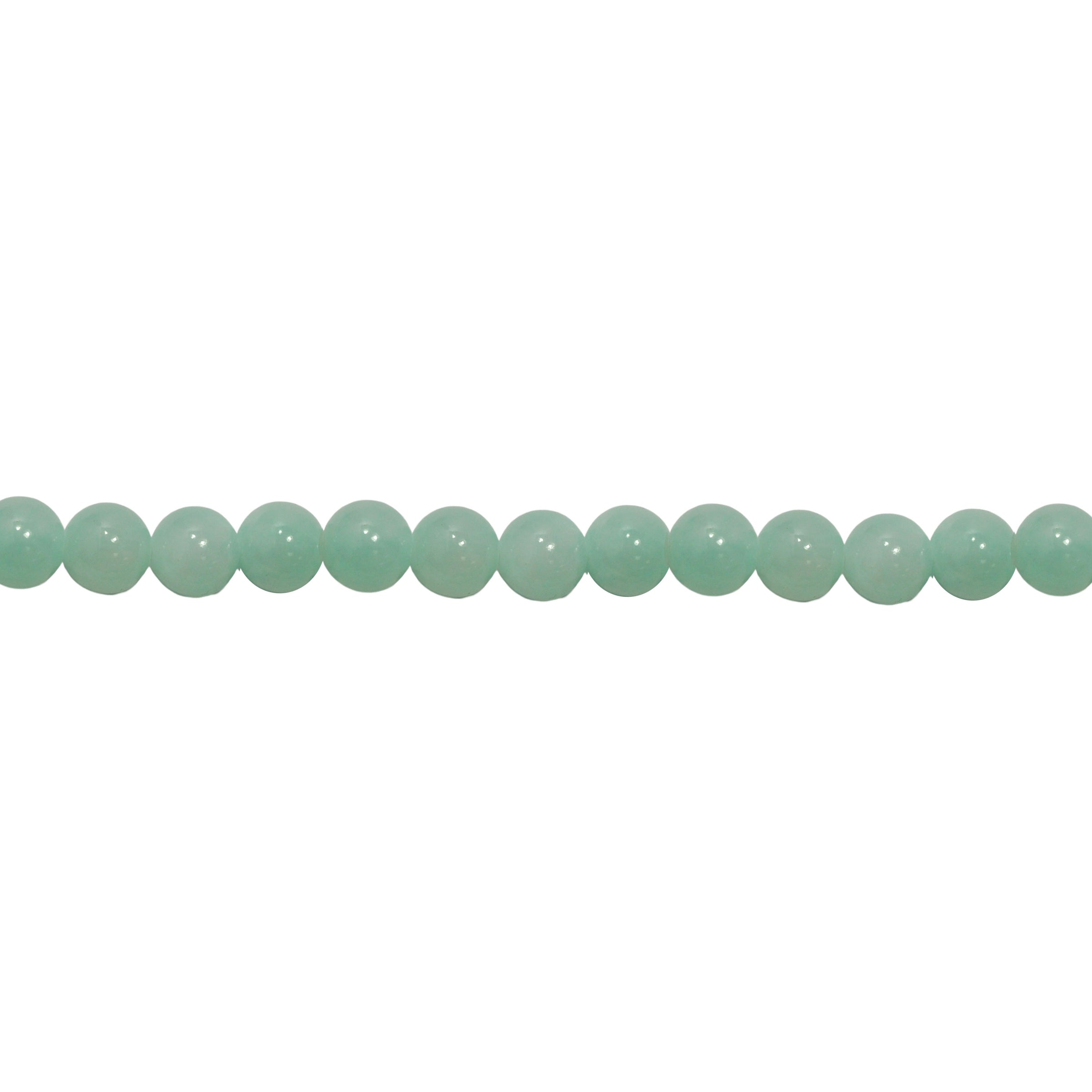 Light Teal Mashan Jade 10mm - Round