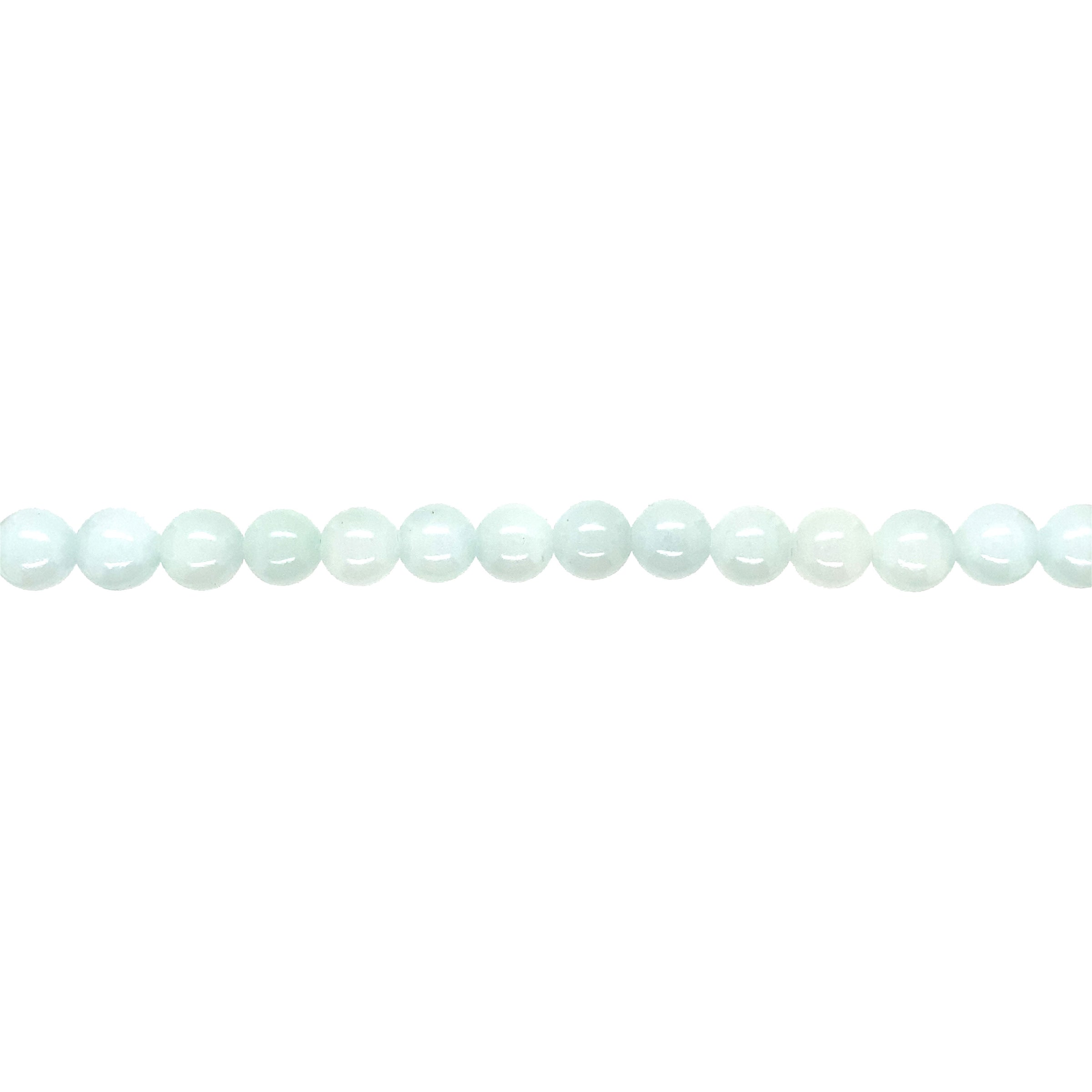 Light Teal Mashan Jade 8mm - Round