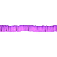Lilac Polymer Clay Heishi Beads 8mm