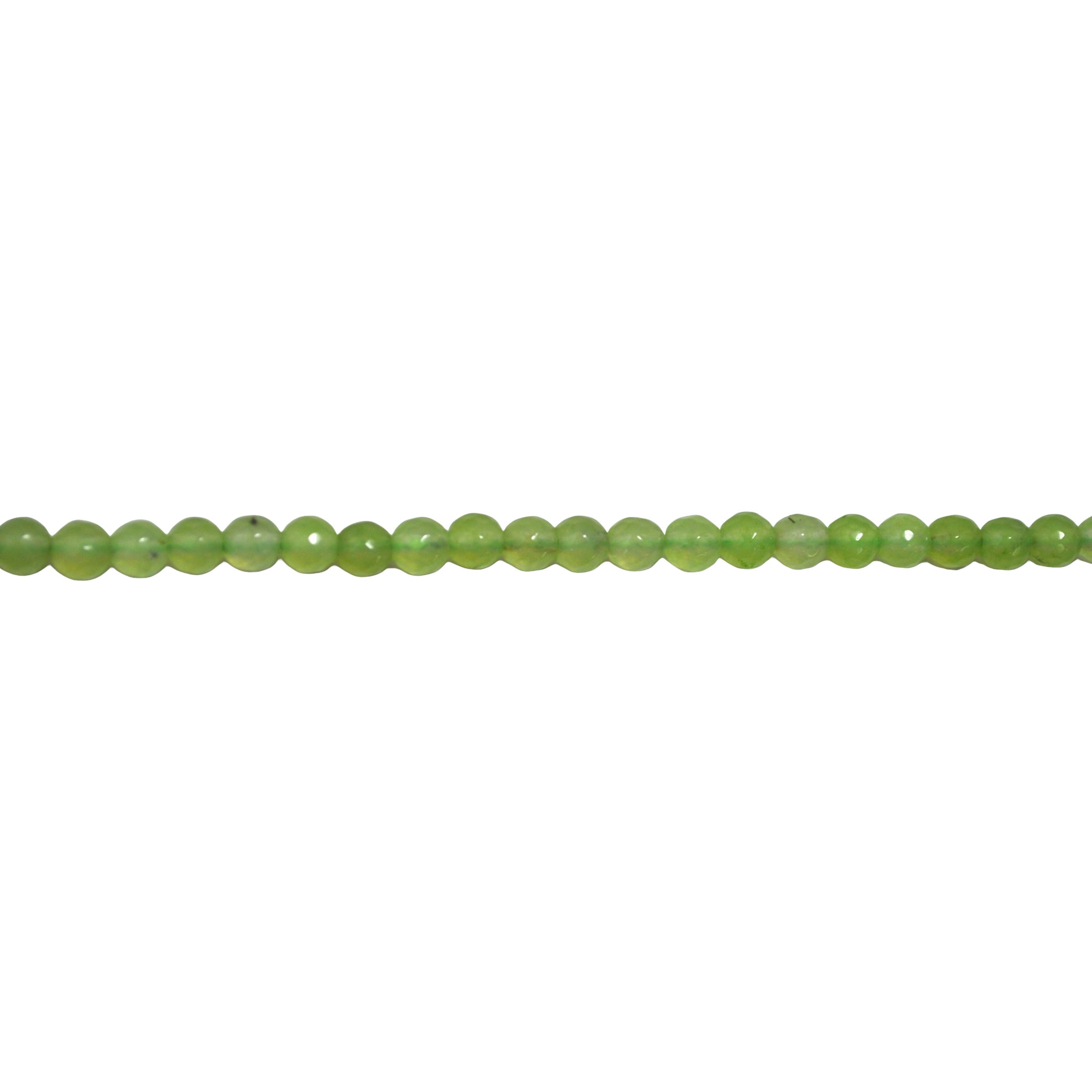 Lime Malay Jade 6mm - Faceted