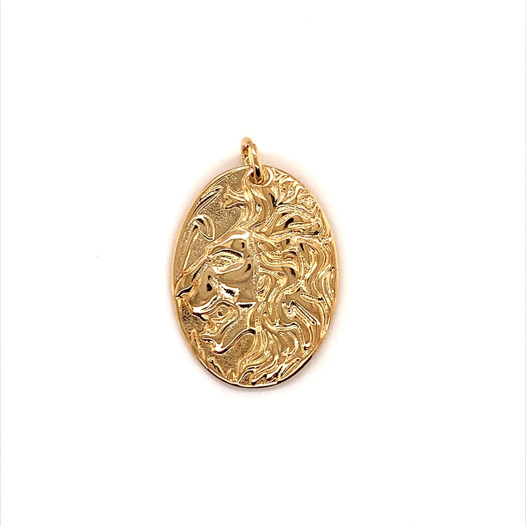 Lion Charm 29mm - Gold Filled
