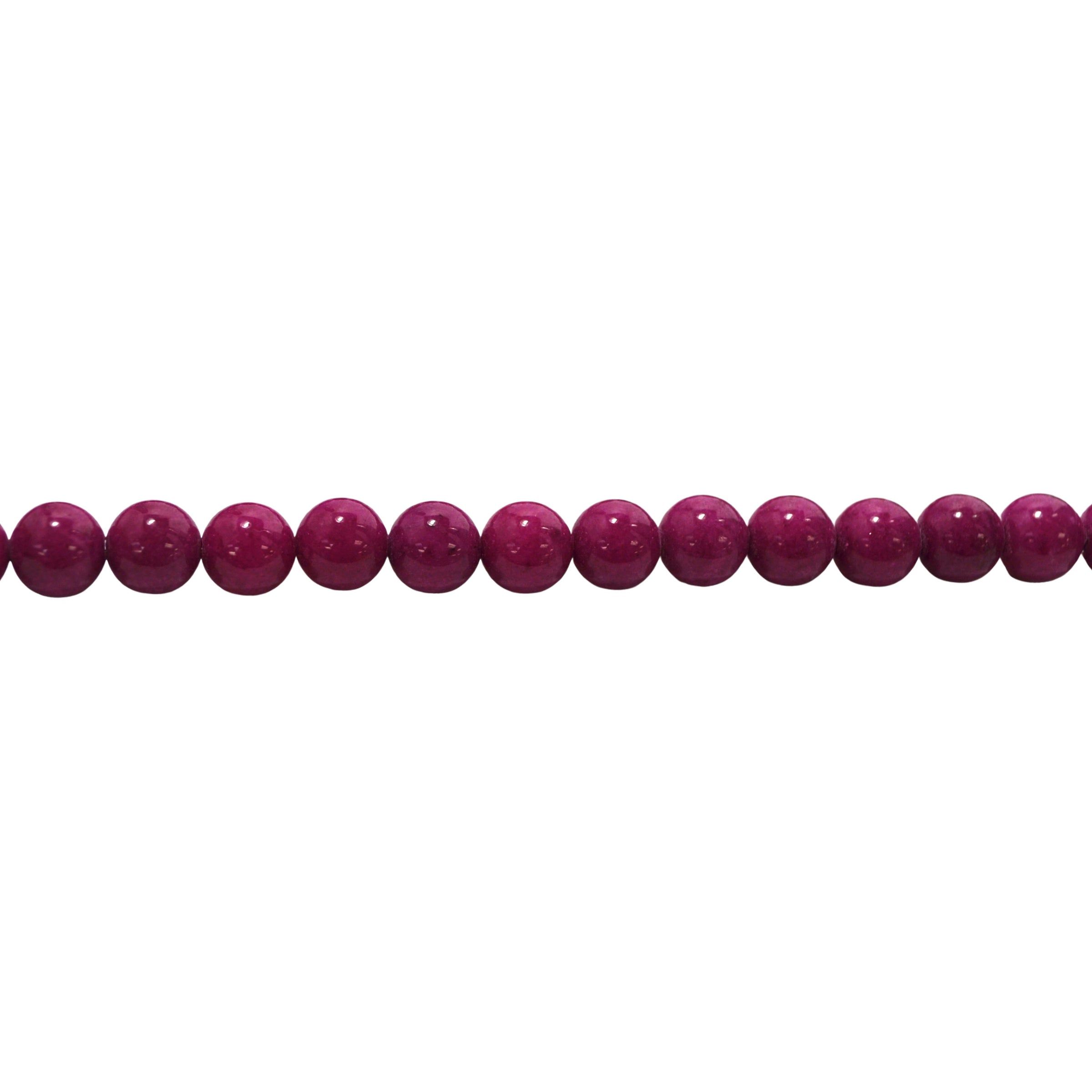 Magenta Mashan Jade 8mm - Round