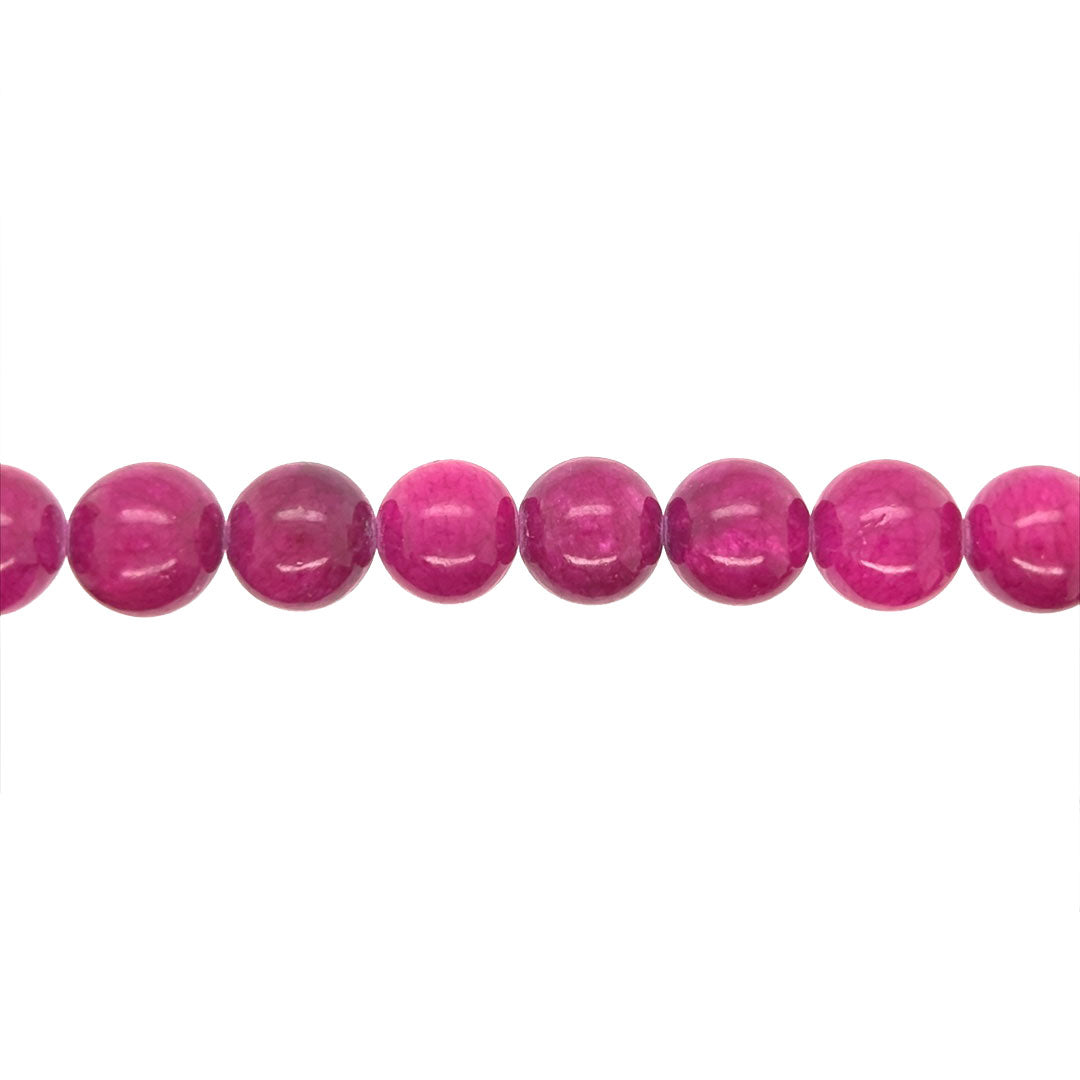 Magenta Mashan Jade Beads