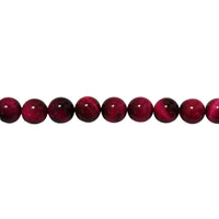 Magenta Tiger Eye Beads