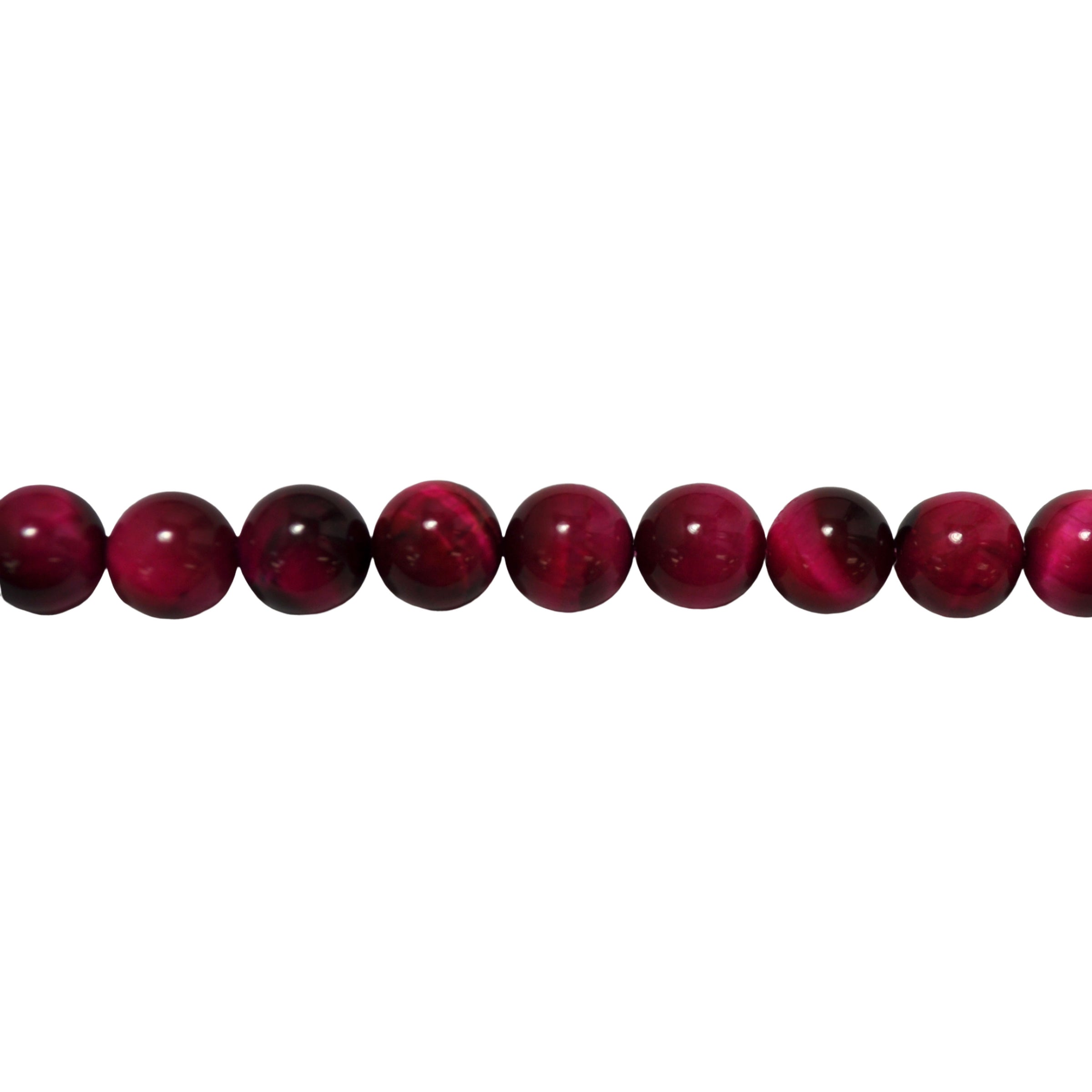 Magenta Tiger Eye Beads