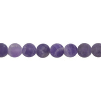 Matte Amethyst Beads 12mm