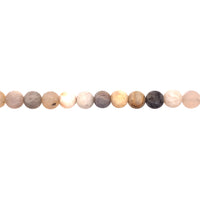 Matte Bamboo Leaf Jasper - Round 8mm