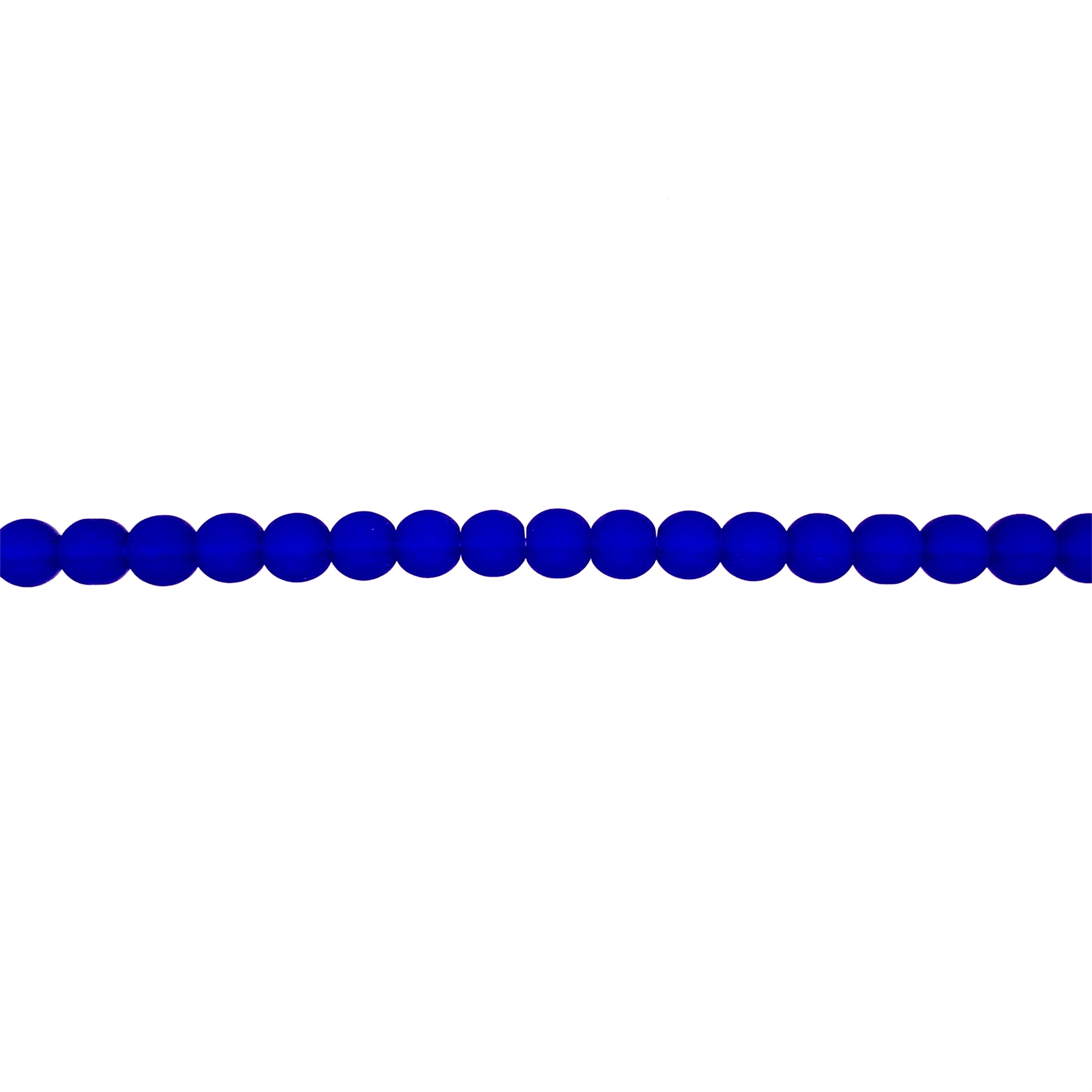 Matte Blue Crystal 6mm 