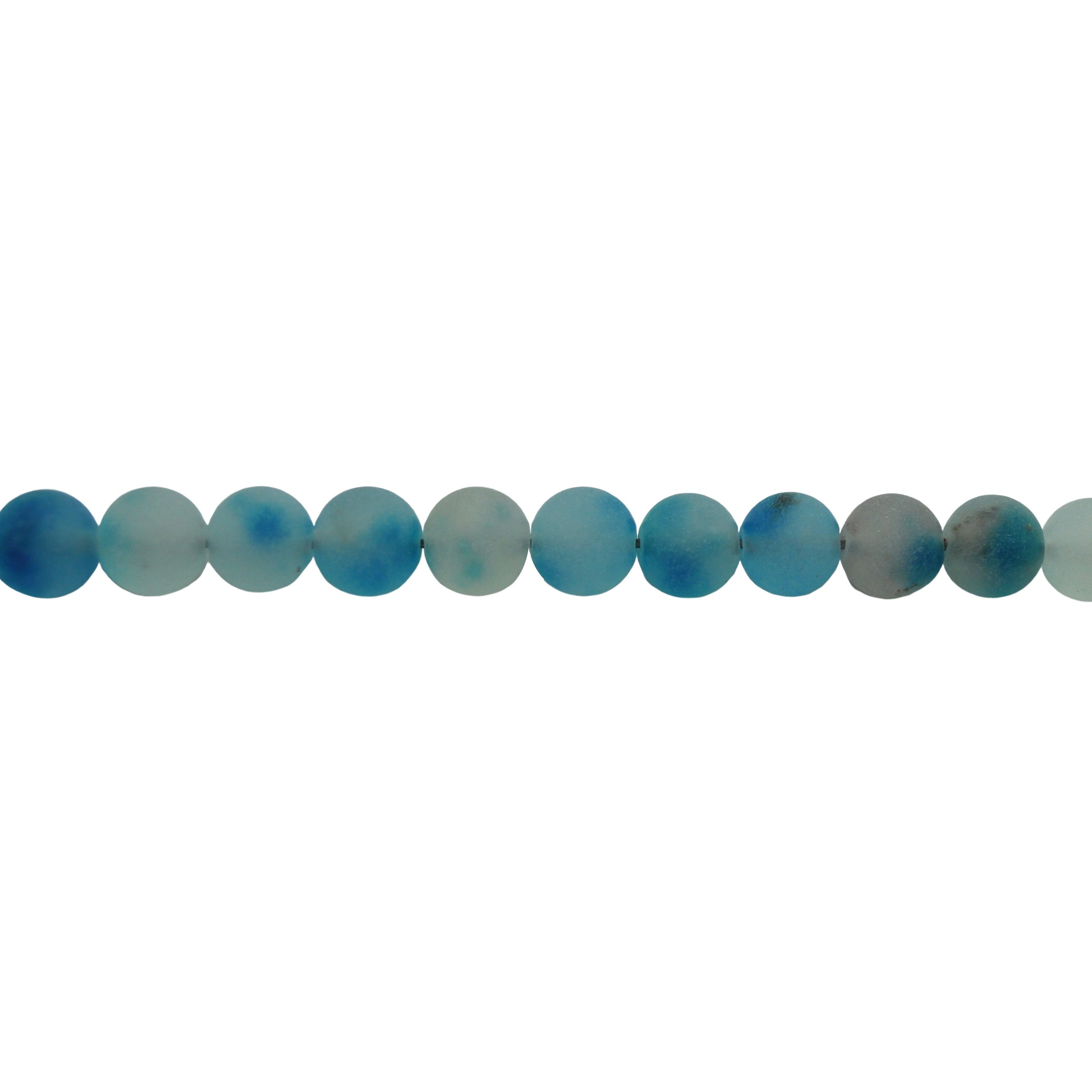 Matte Blue Jade Beads 10mm