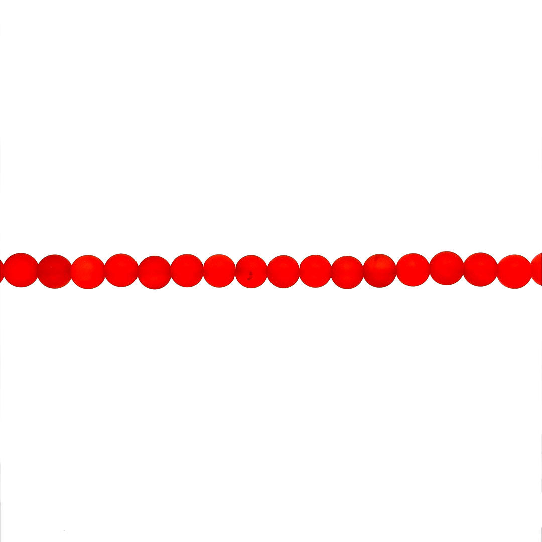 Matte Carnelian Beads 6mm