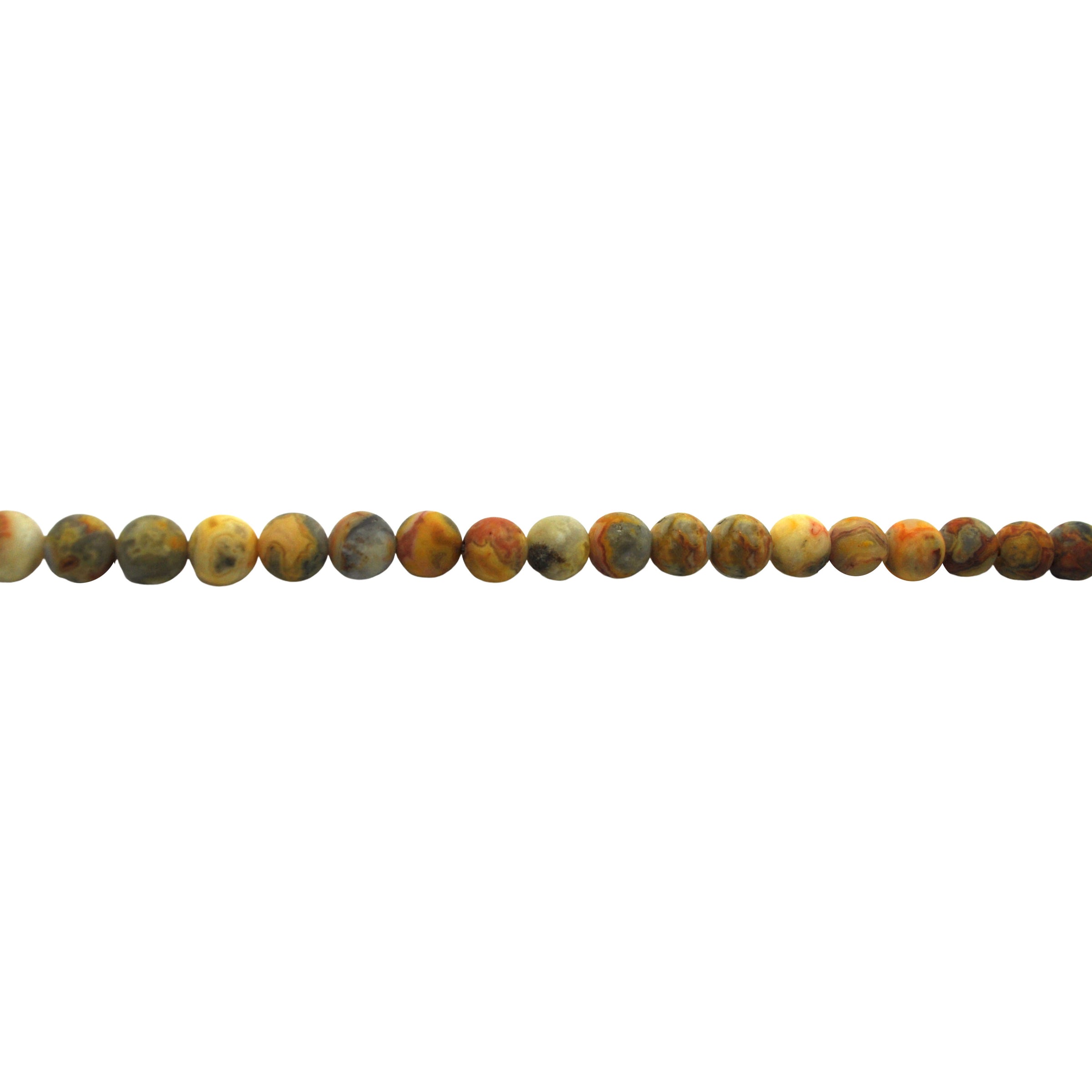 Matte Crazy Lace Agate 8mm - Round