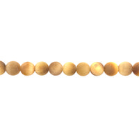 Matte Gold Tiger Eye Beads