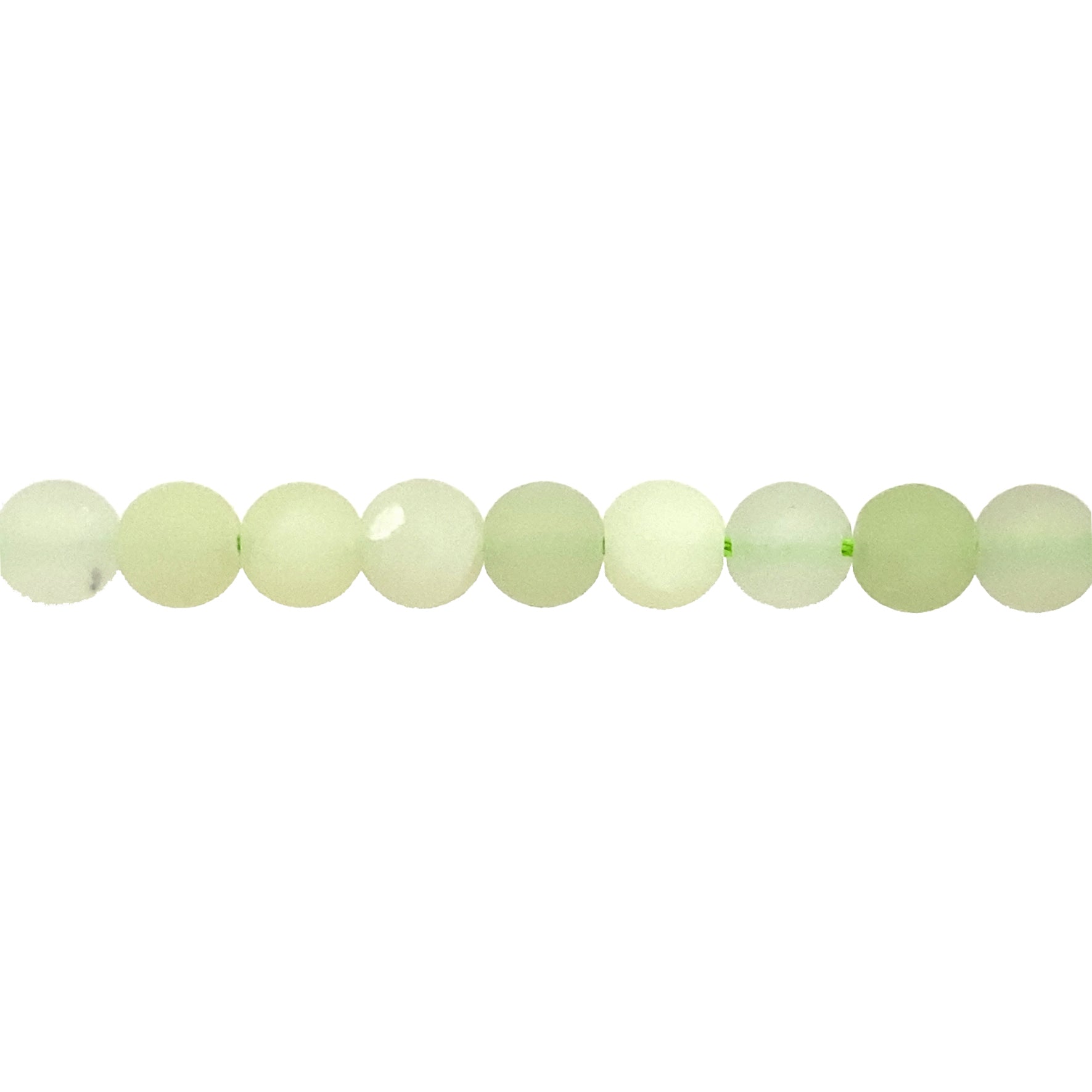 Matte Light Green Jade 6mm - Round