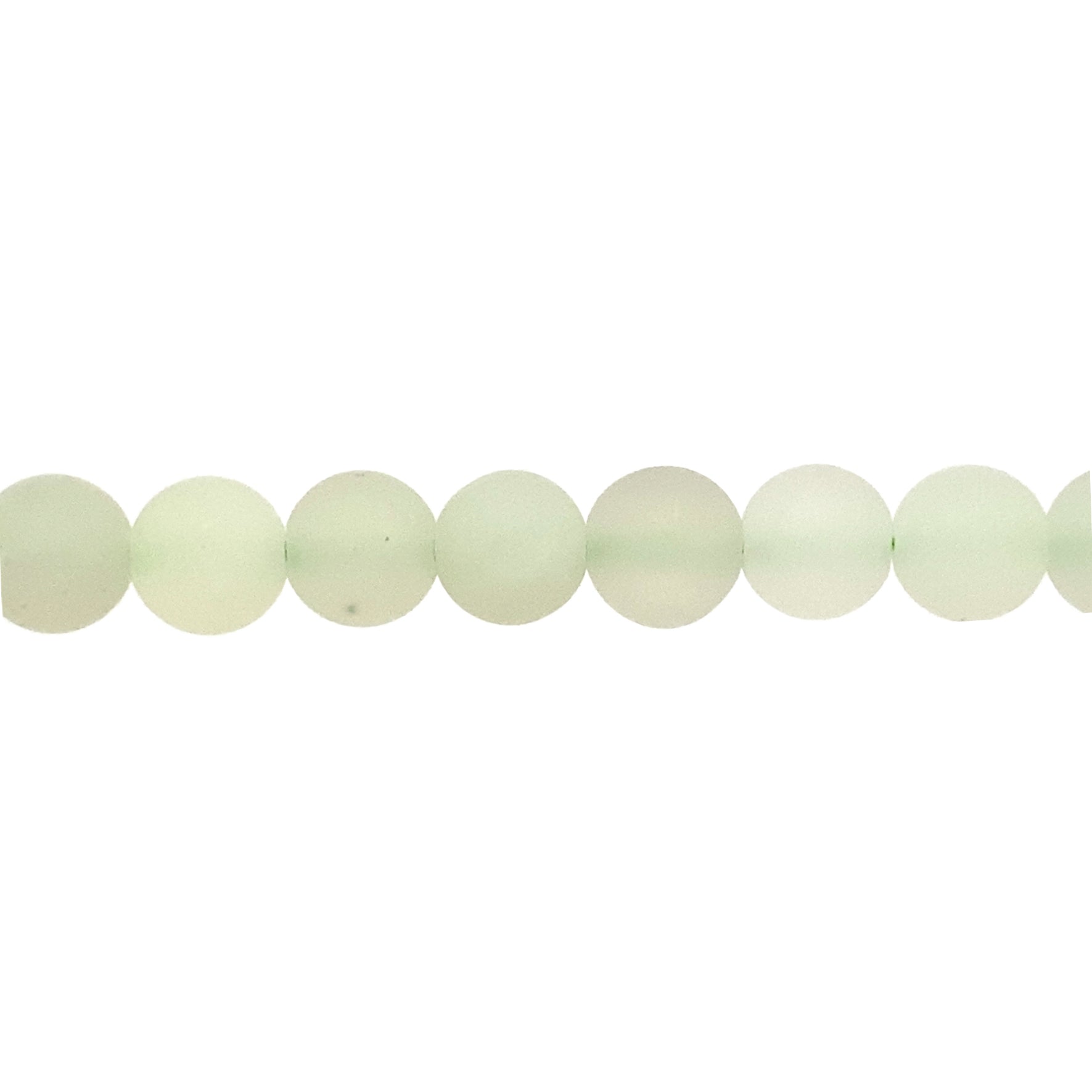 Matte Light Green Jade 8mm - Round
