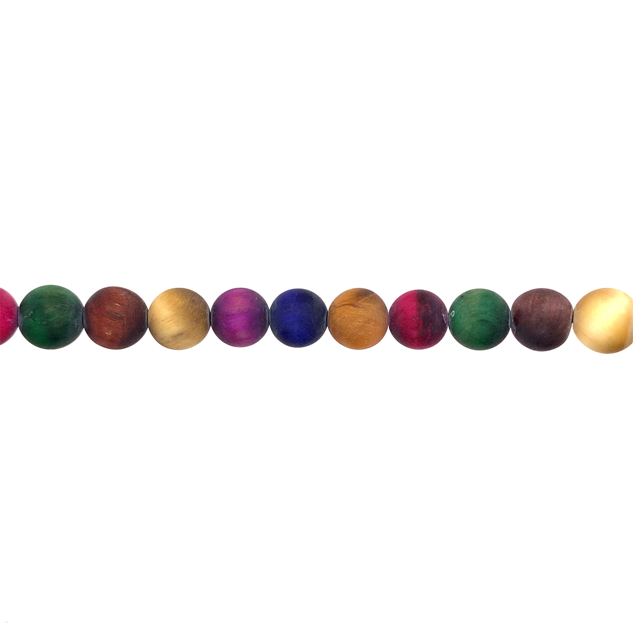 Matte Mixed Tiger Eye Beads
