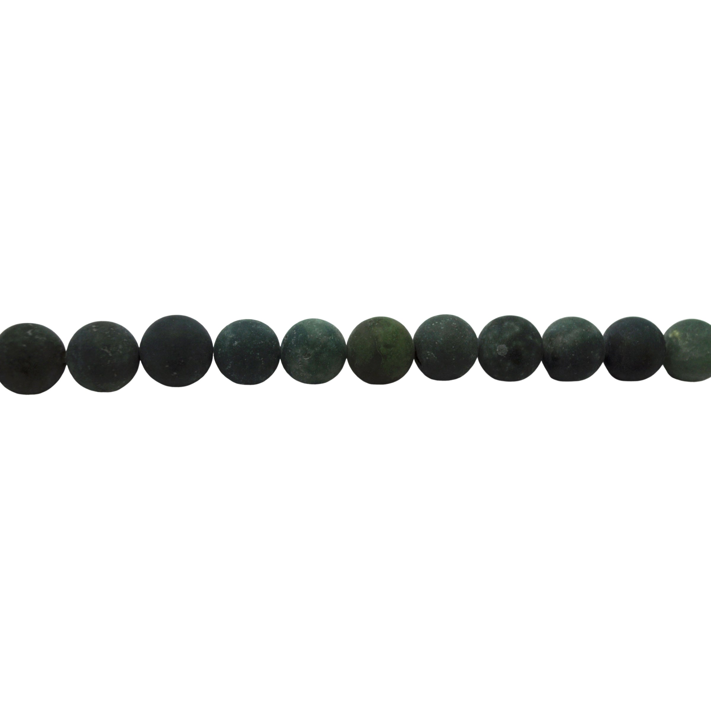 Matte Moss Agate Beads