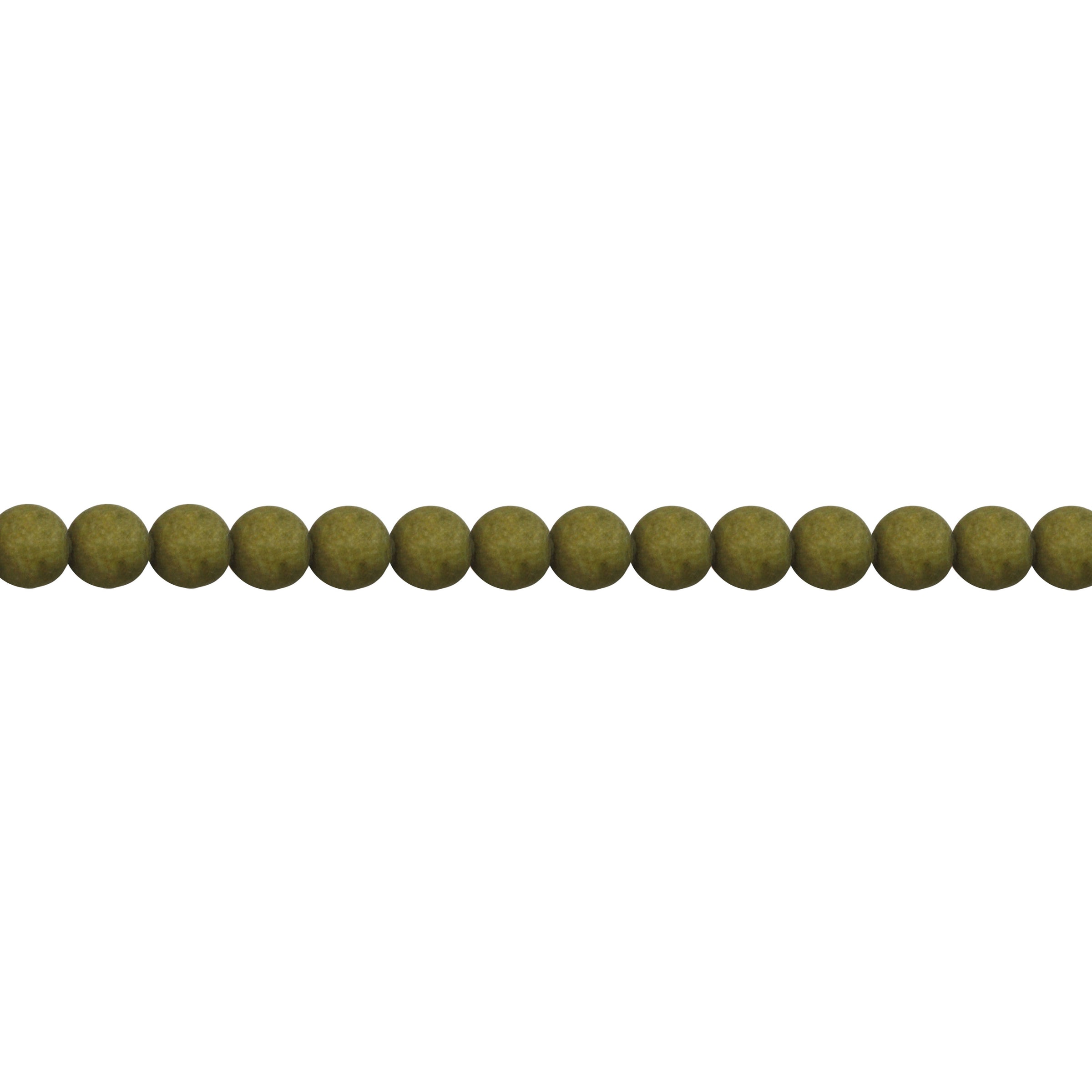 Matte Moss Green Jade 10mm - Round