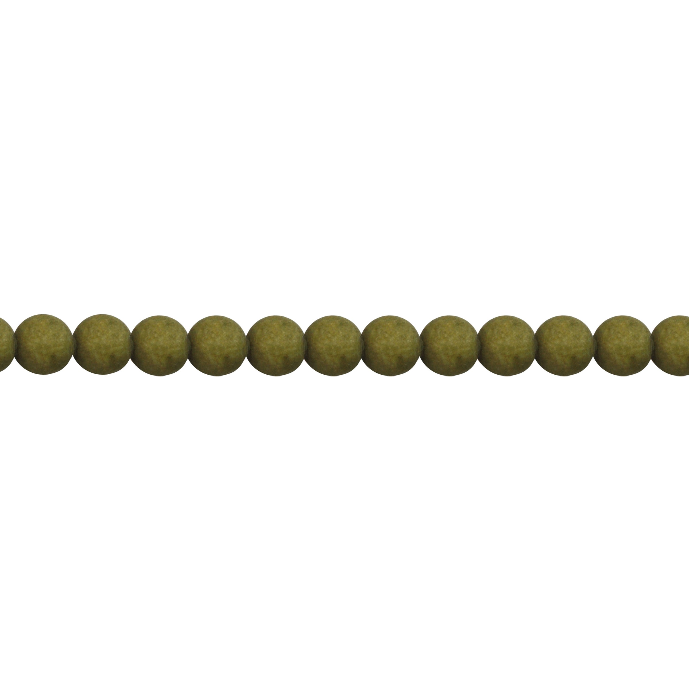 Matte Moss Green Jade 12mm - Round