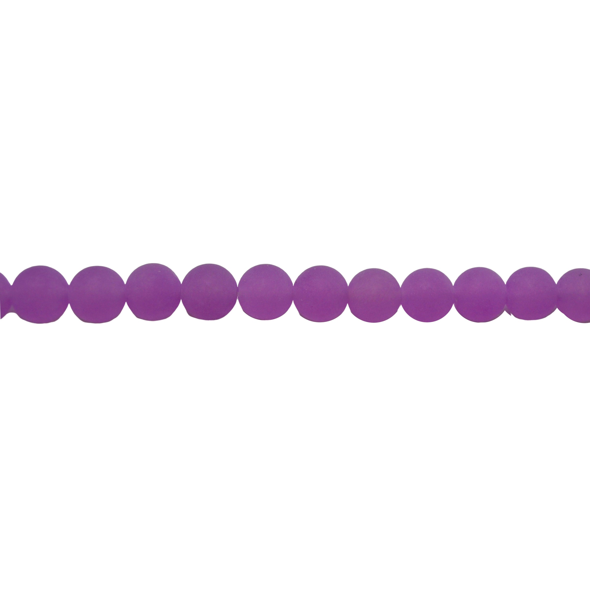Matte Purple Jade 10mm - Round