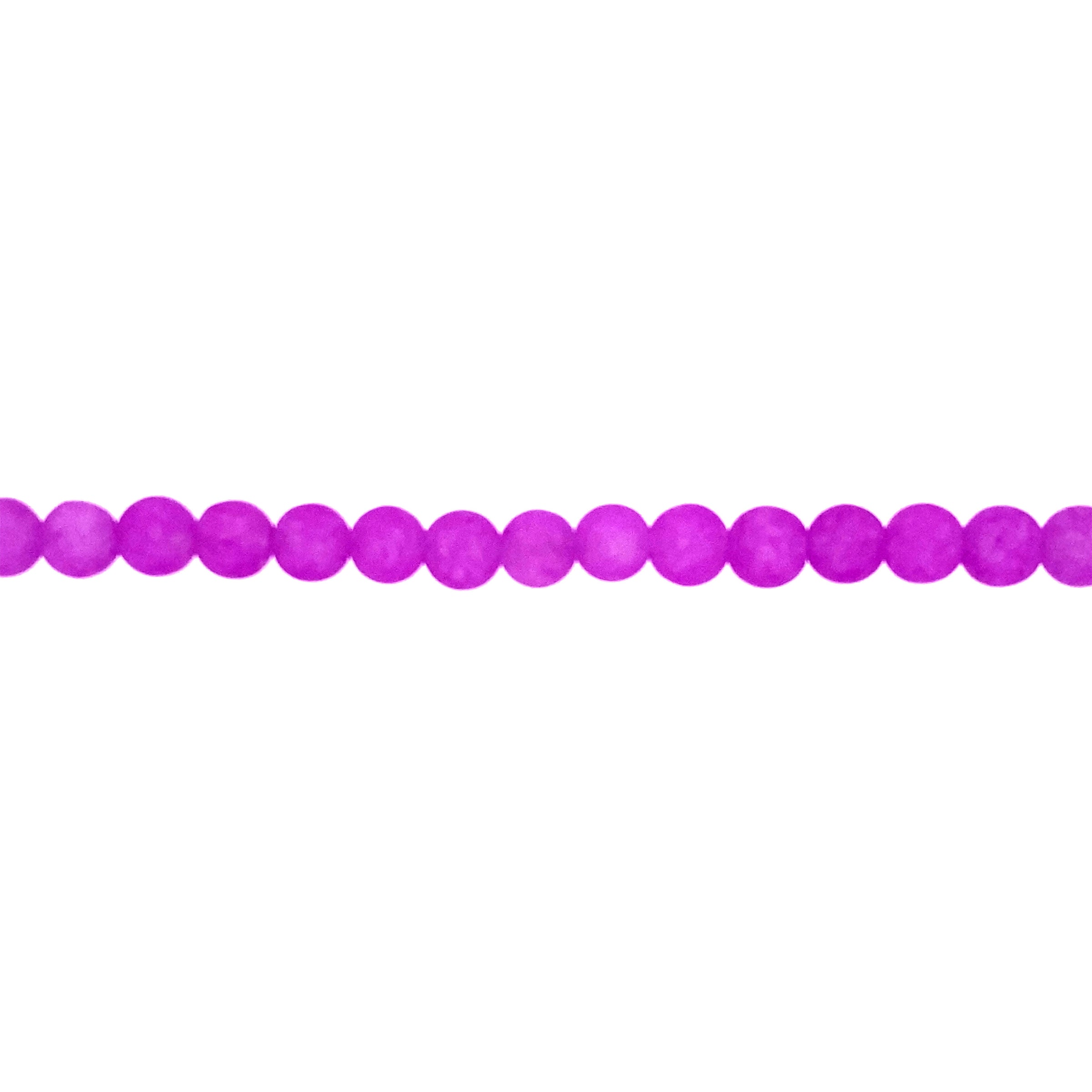 Matte Purple Jade 6mm - Round