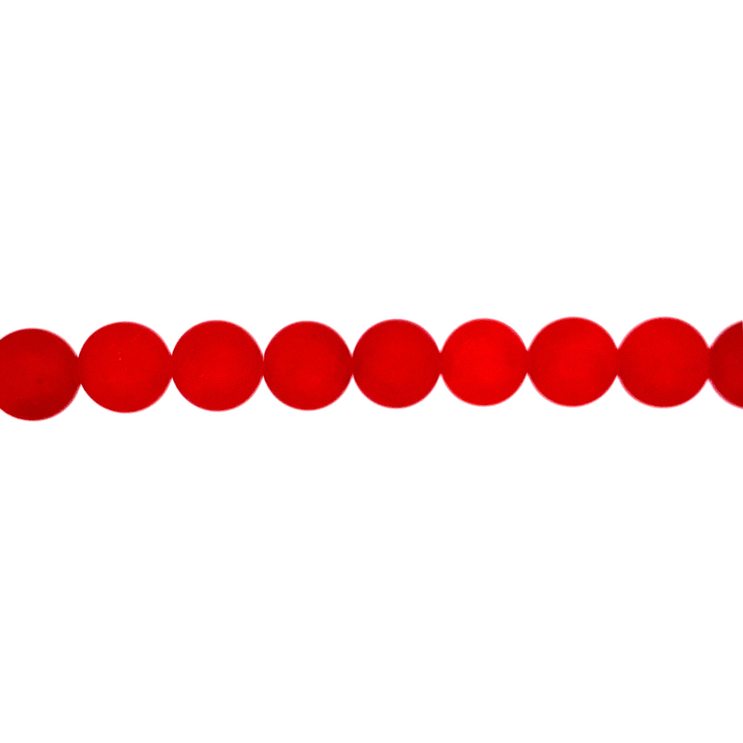 Matte Red Jade 10mm - Round