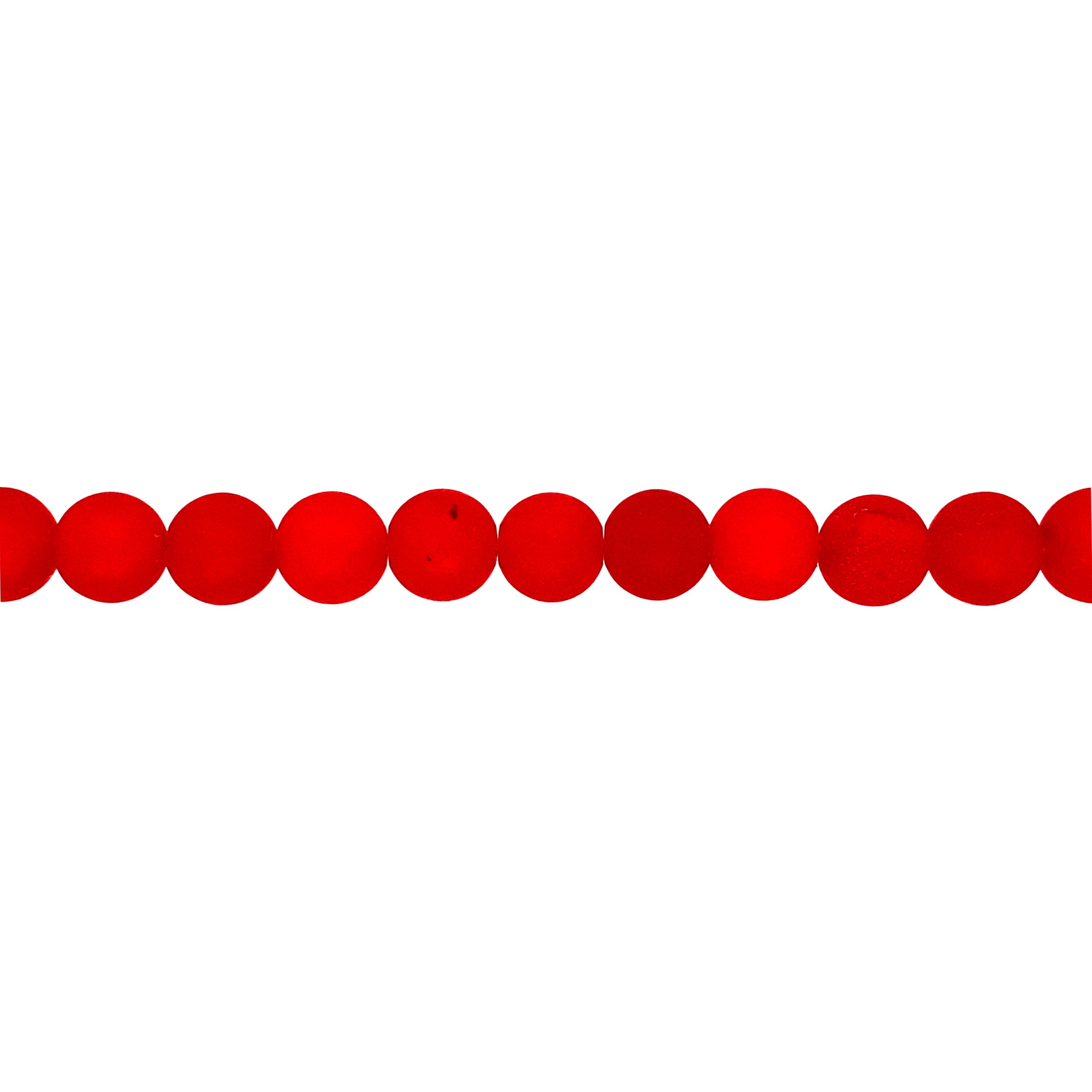 Matte Red Jade 8mm - Round