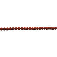 Matte Red Jasper - Round 6mm