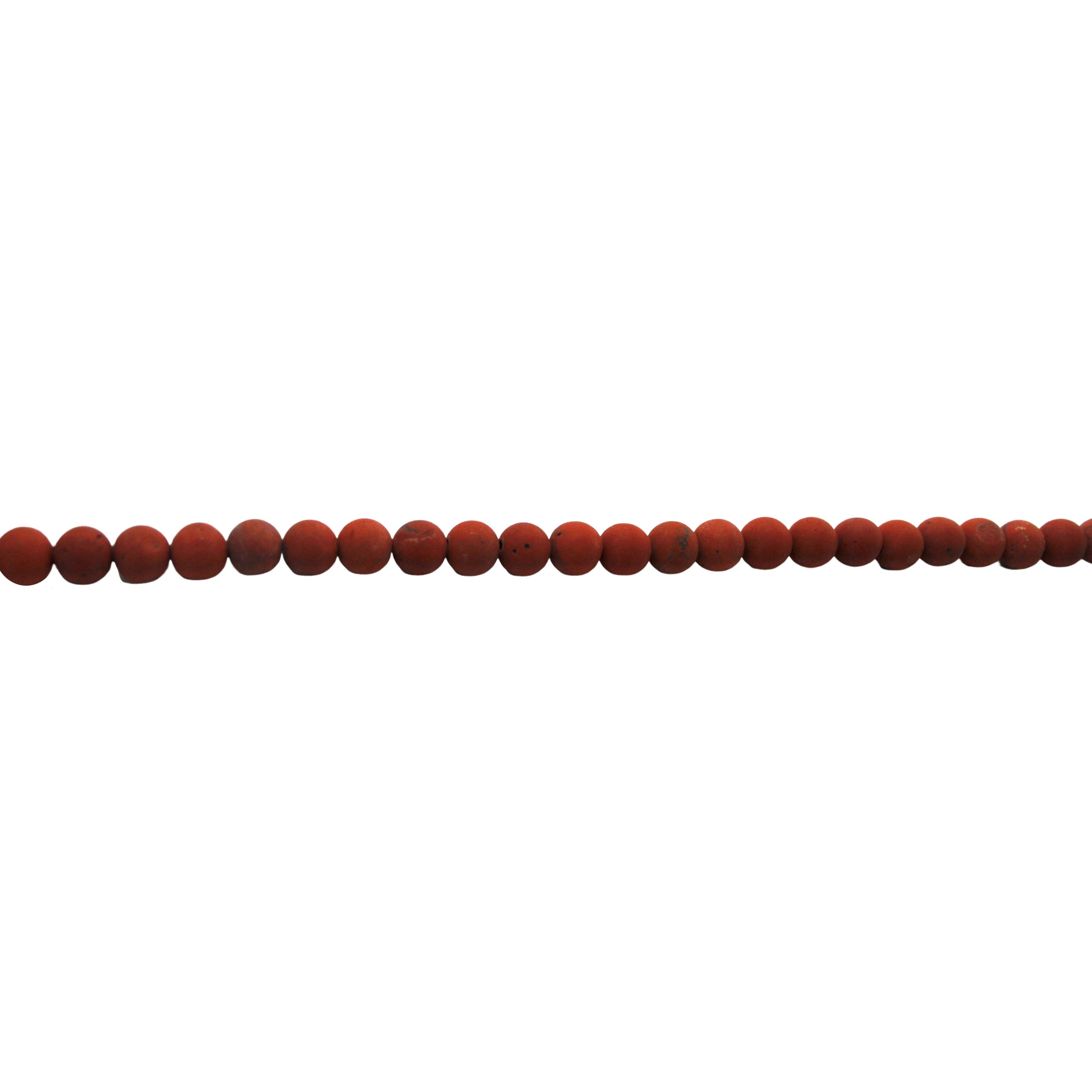 Matte Red Jasper - Round 6mm