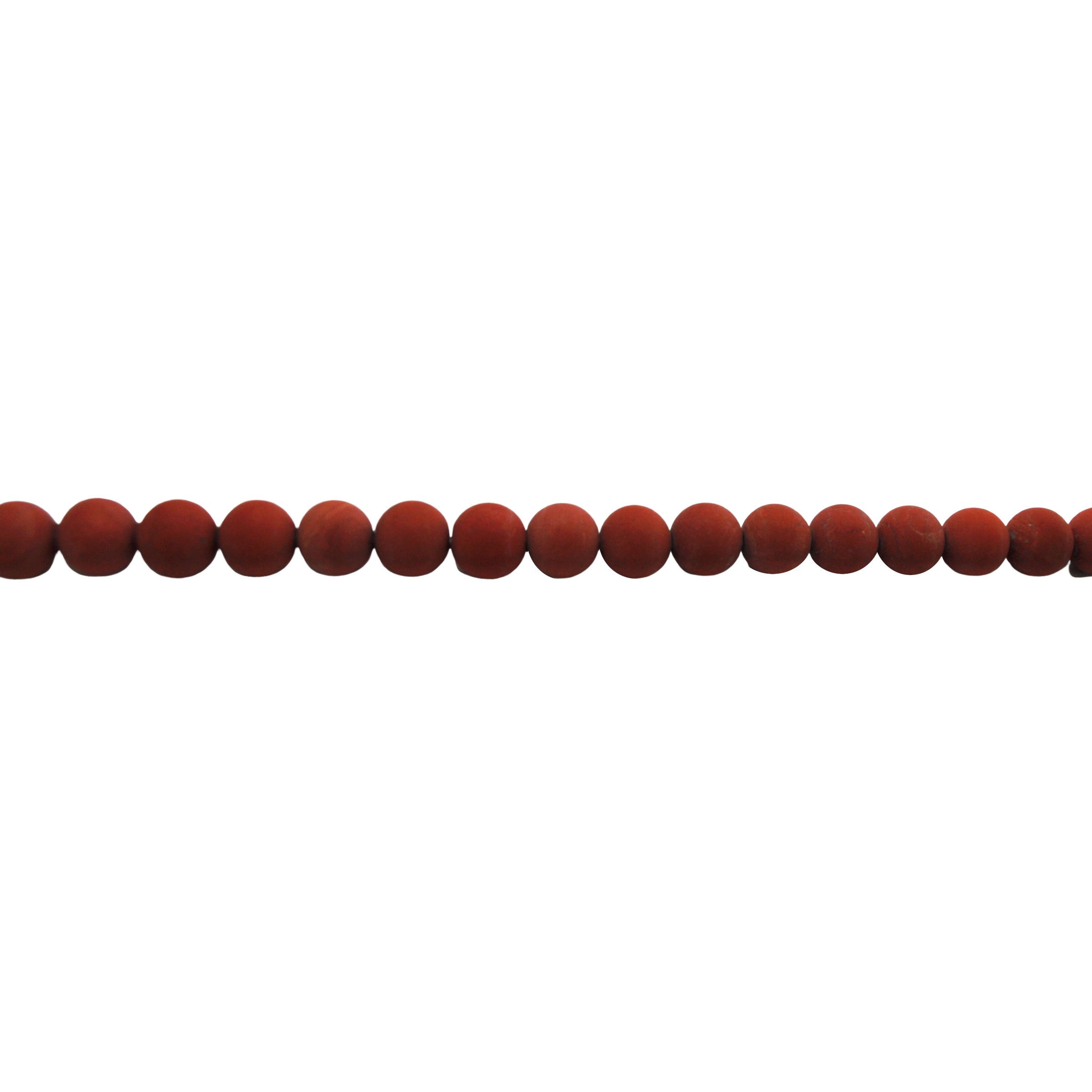 Matte Red Jasper - Round 8mm