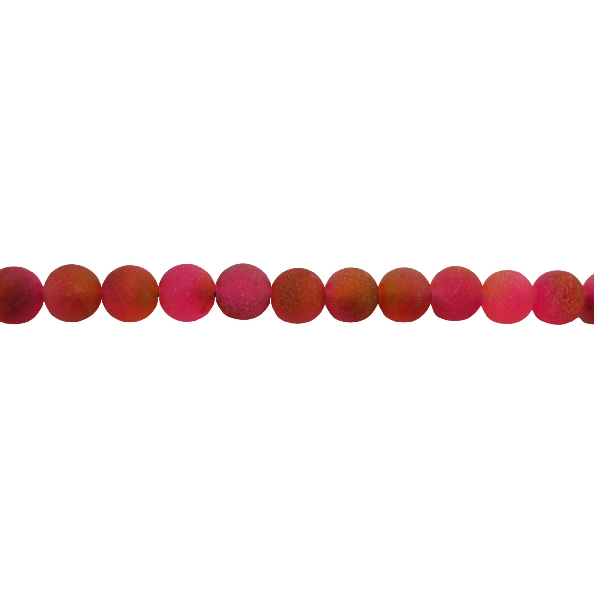 Matte Red Melody Jade 10mm - Round