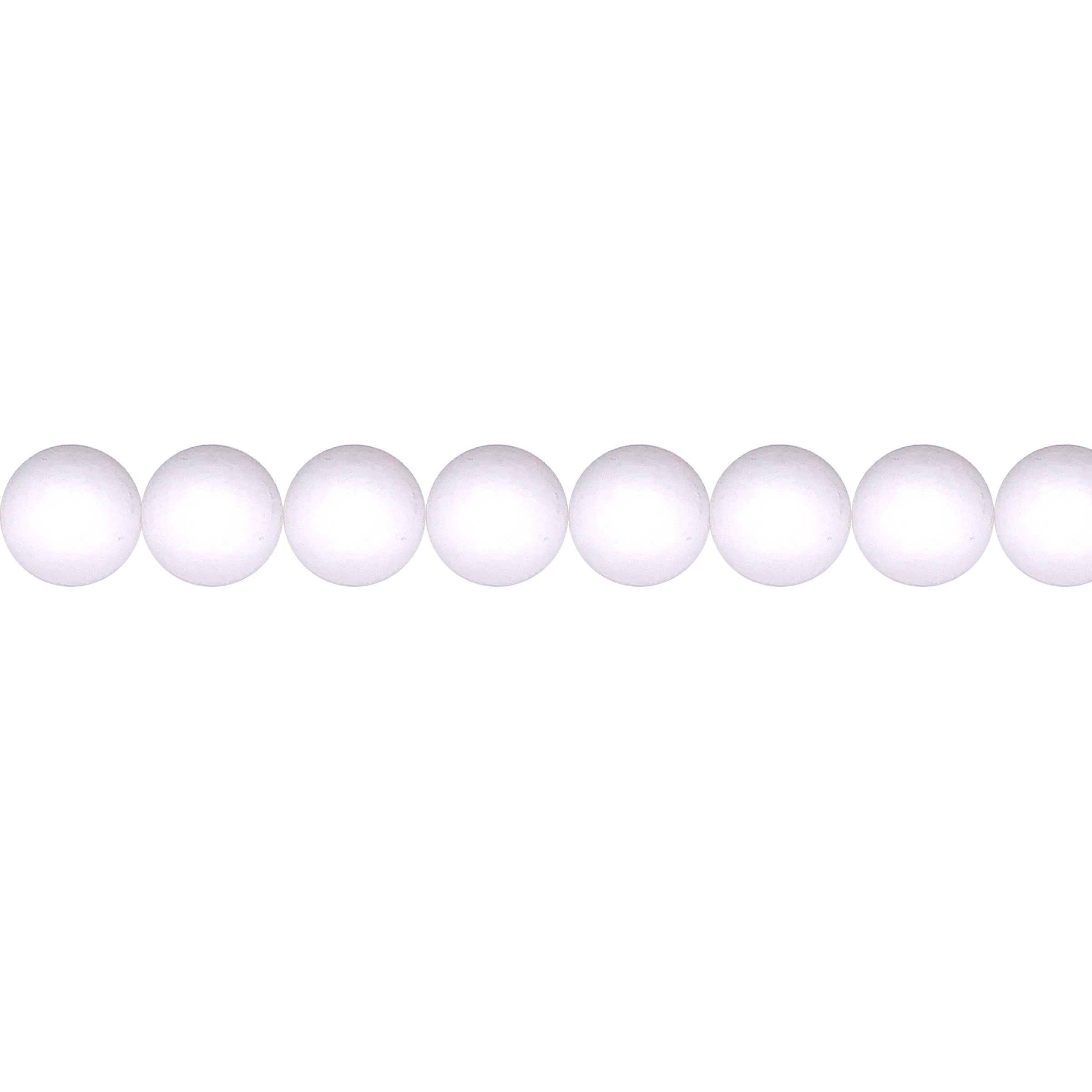 Matte White Jade 10mm - Round
