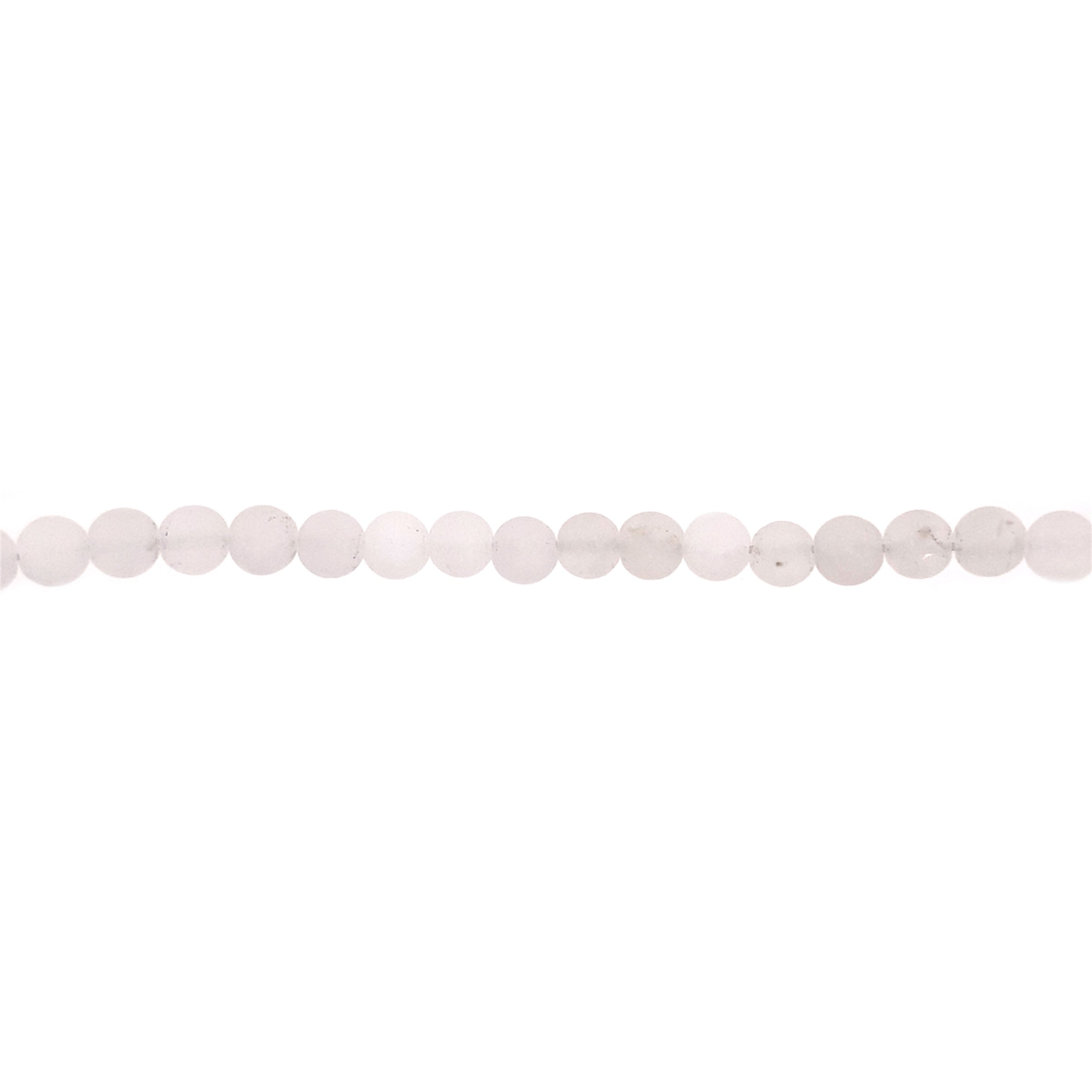 Matte White Jade 6mm - Round