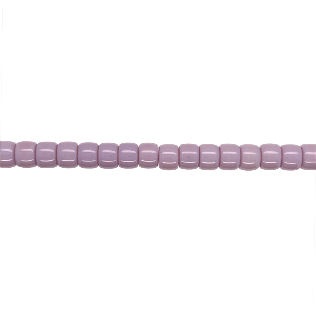 Mauve Glass Rondelle Beads 8mm