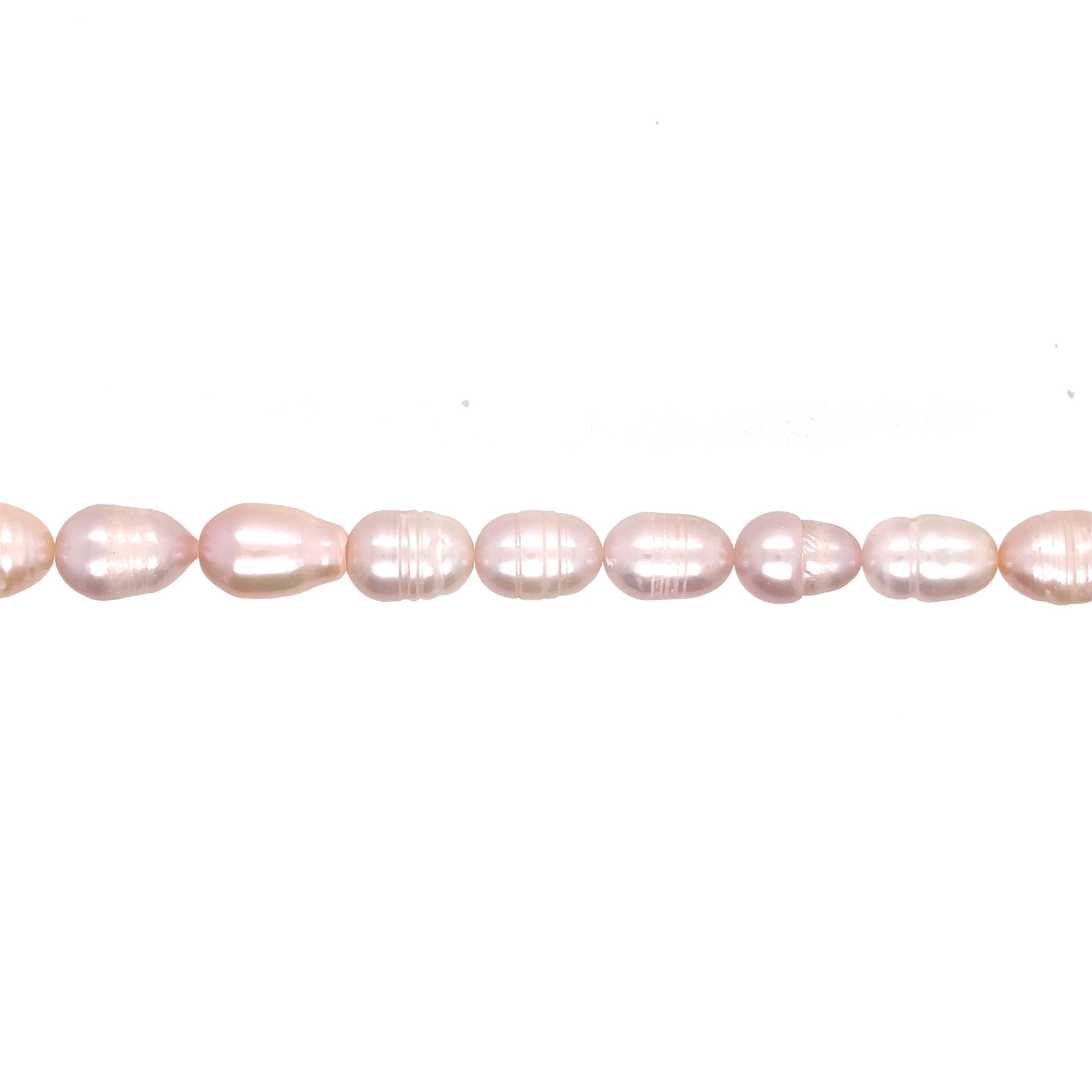 Mauve Rice Freshwater Pearls 9mm