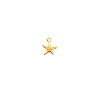 Mini Starfish Charm 10mm - Gold Plated
