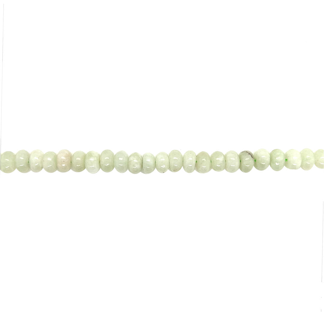 Mint Green Jade Rondelle Beads 8mm