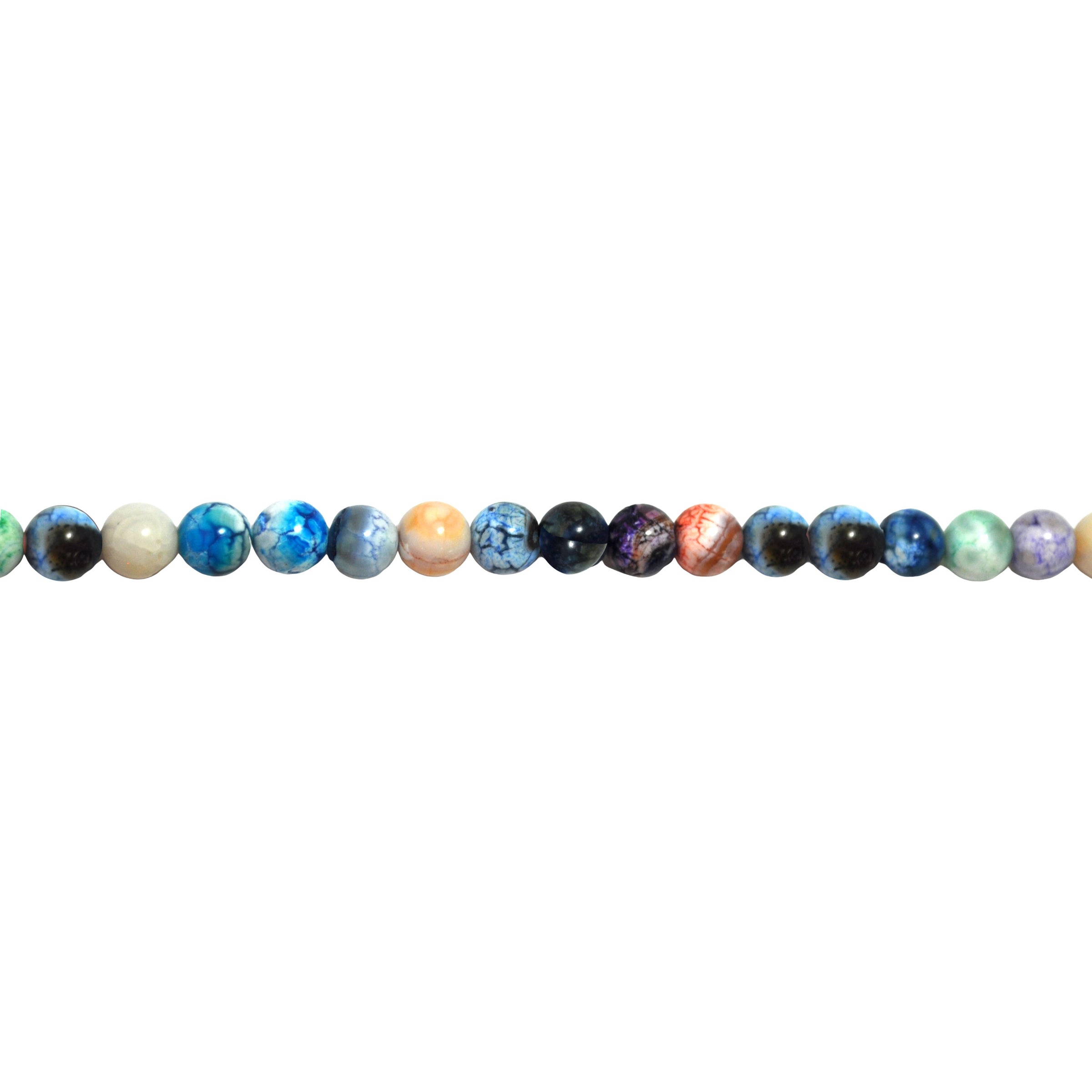 Mixed Agate 8mm - Round