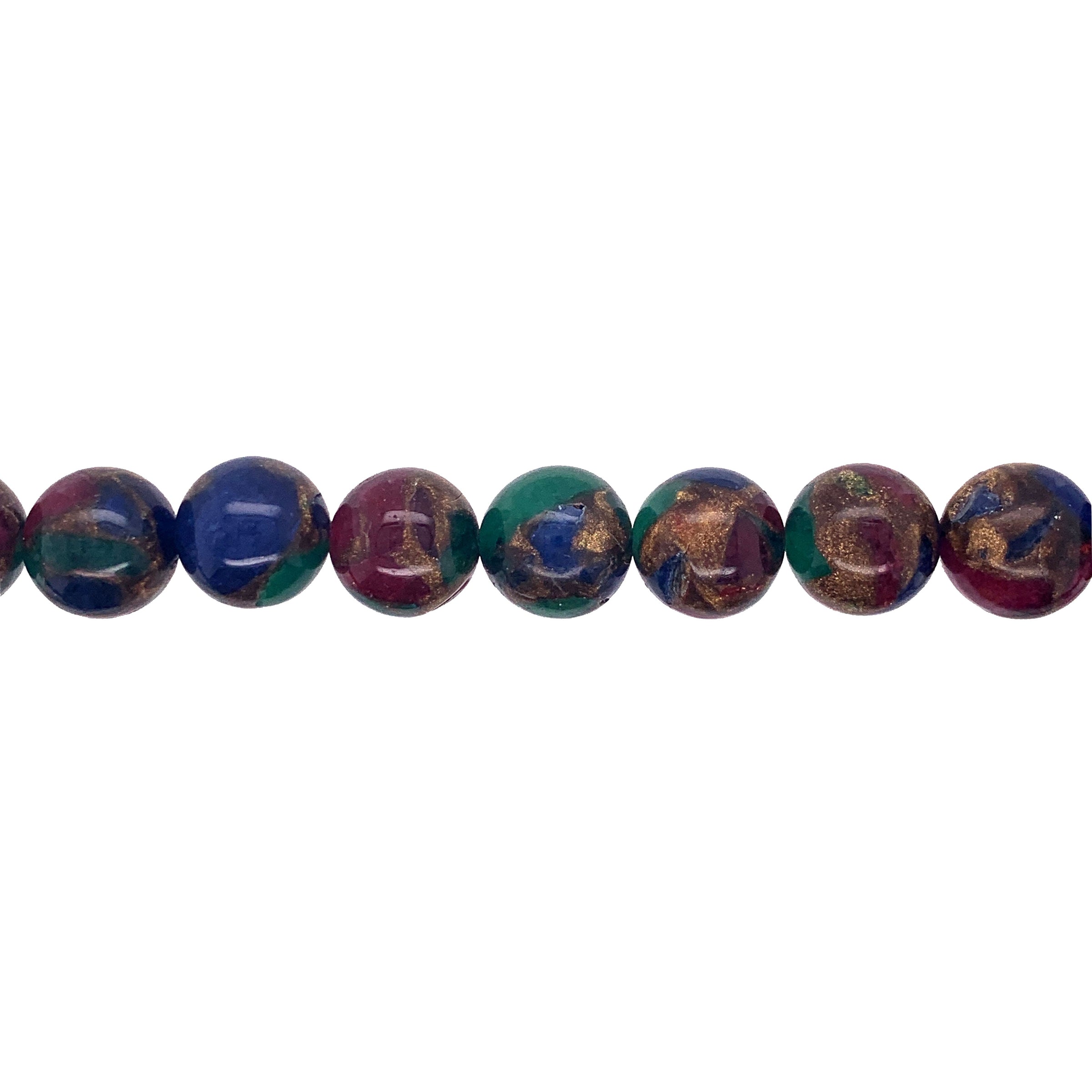 Mixed Impression Jasper - Round 10mm