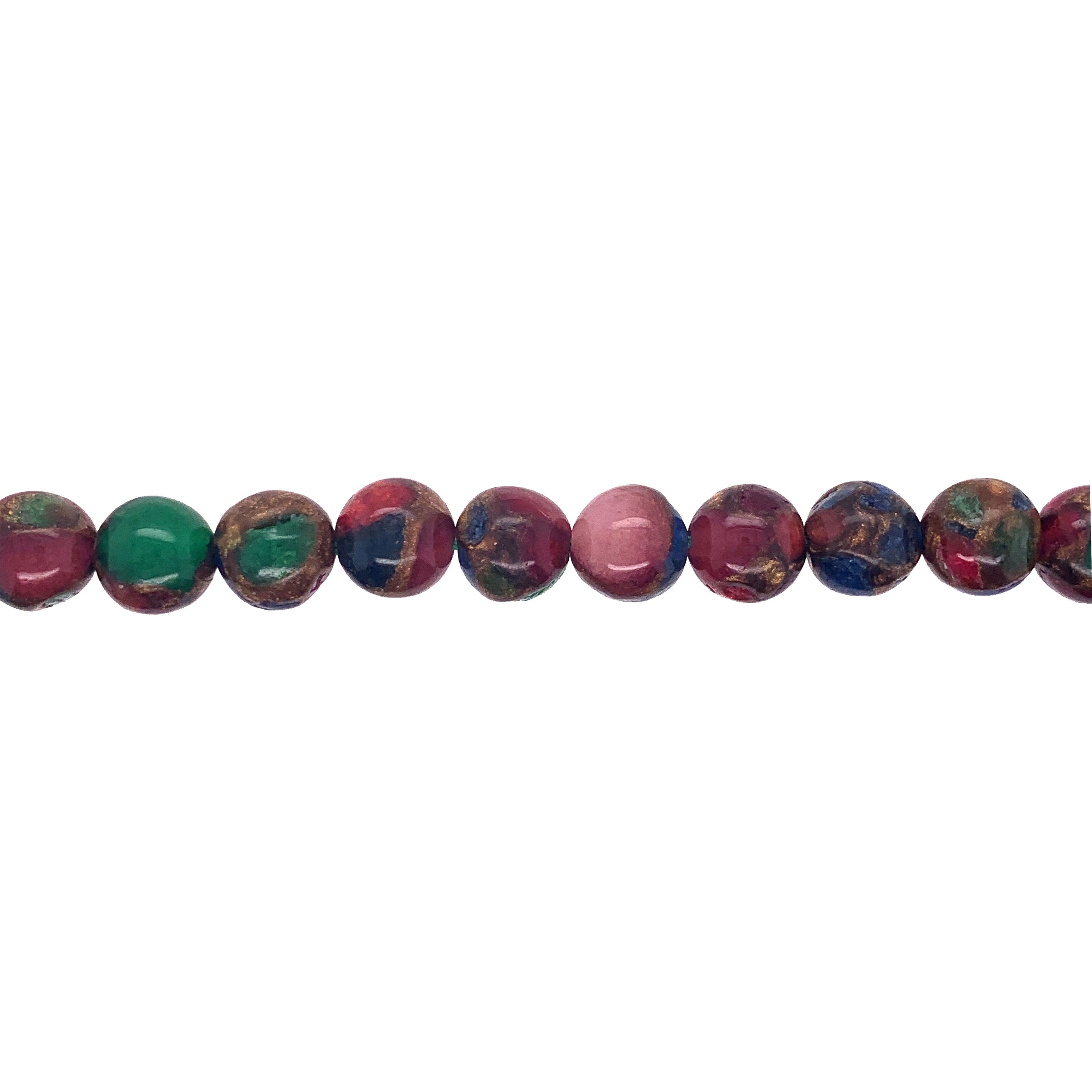 Mixed Impression Jasper - Round 8mm