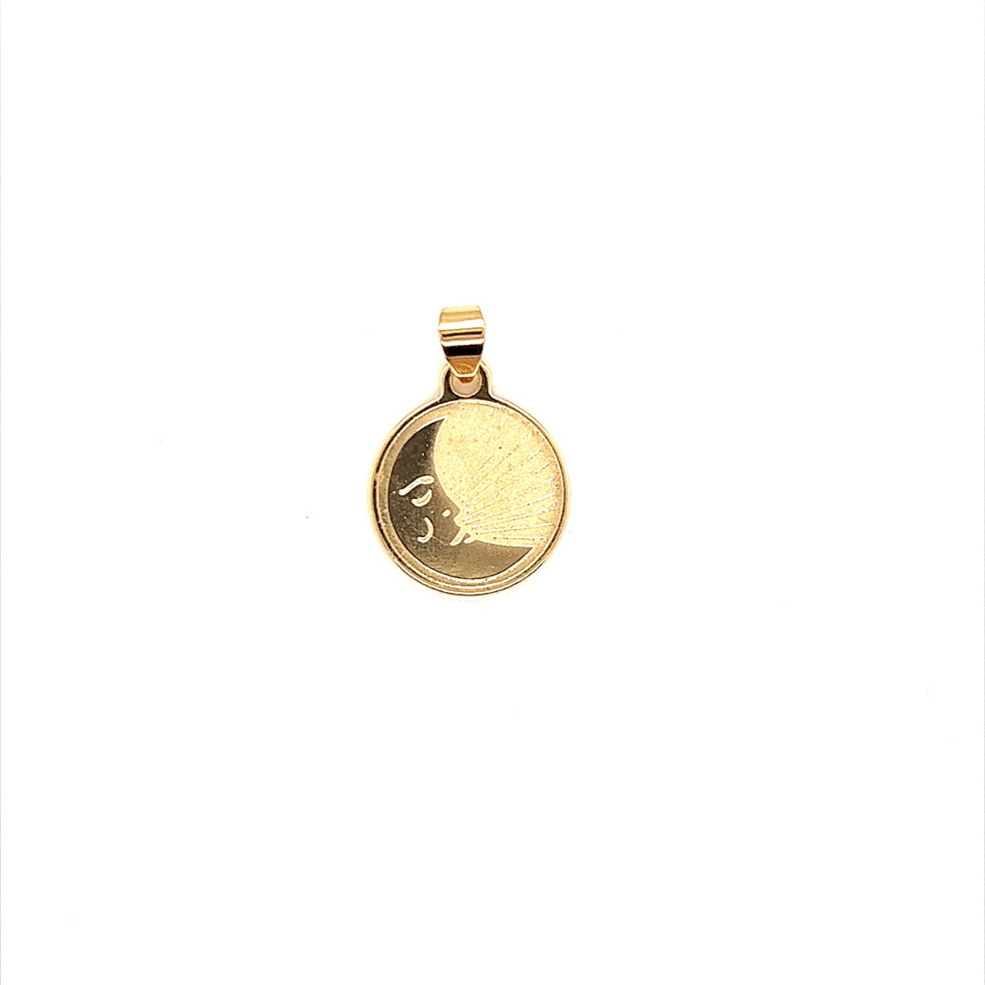Moon Pendant 18mm - Gold Filled
